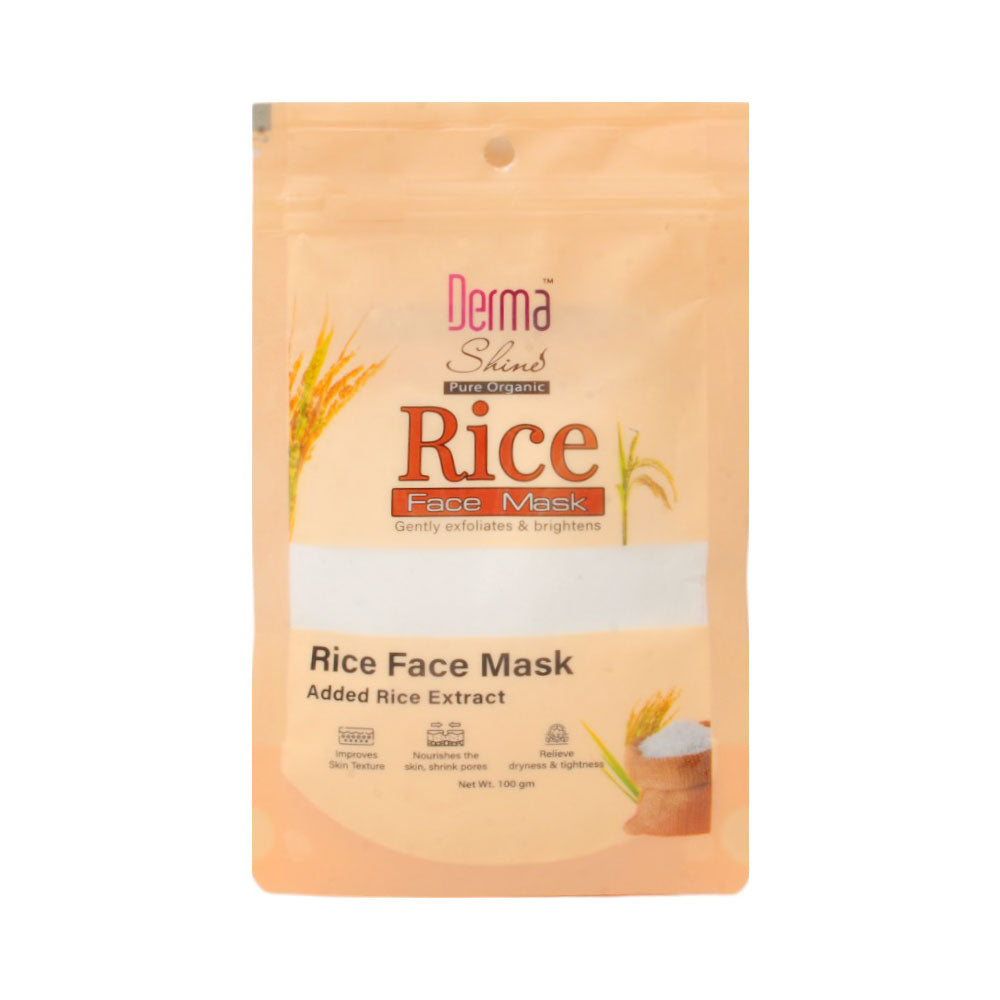 DERMA SHINE RICE FACE MASK 120gm | Best Price in Pakistan original skincare product Pakistan