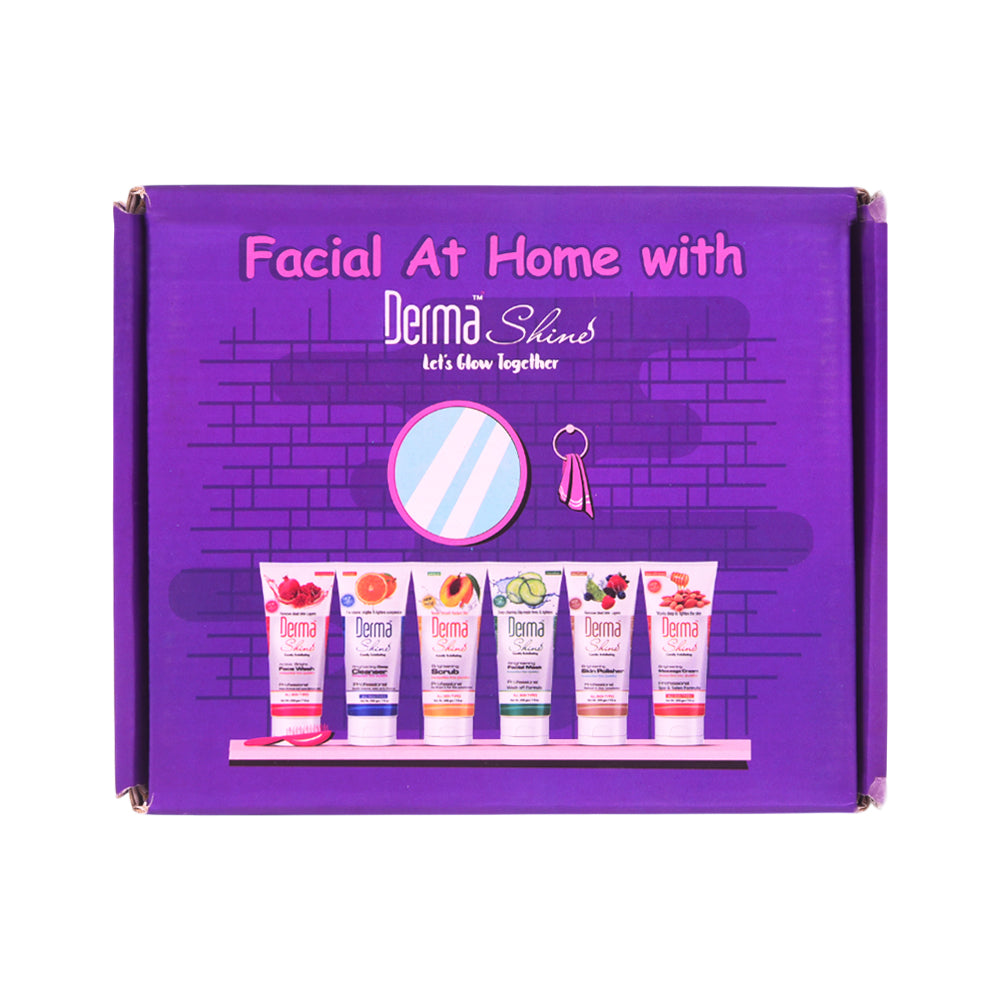 DERMA SHINE 6 IN 1 BRIGHTENING  FRUIT FACIAL KIT | Best Price in Pakistan original skincare product Pakistan Main image