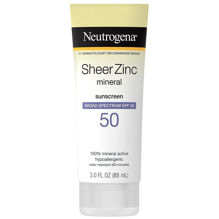 Neutrogena Sheer Zinc Mineral Sunscreen Lotion Spf 50 (88Ml) | Best Price in Pakistan original skincare product Pakistan Main image