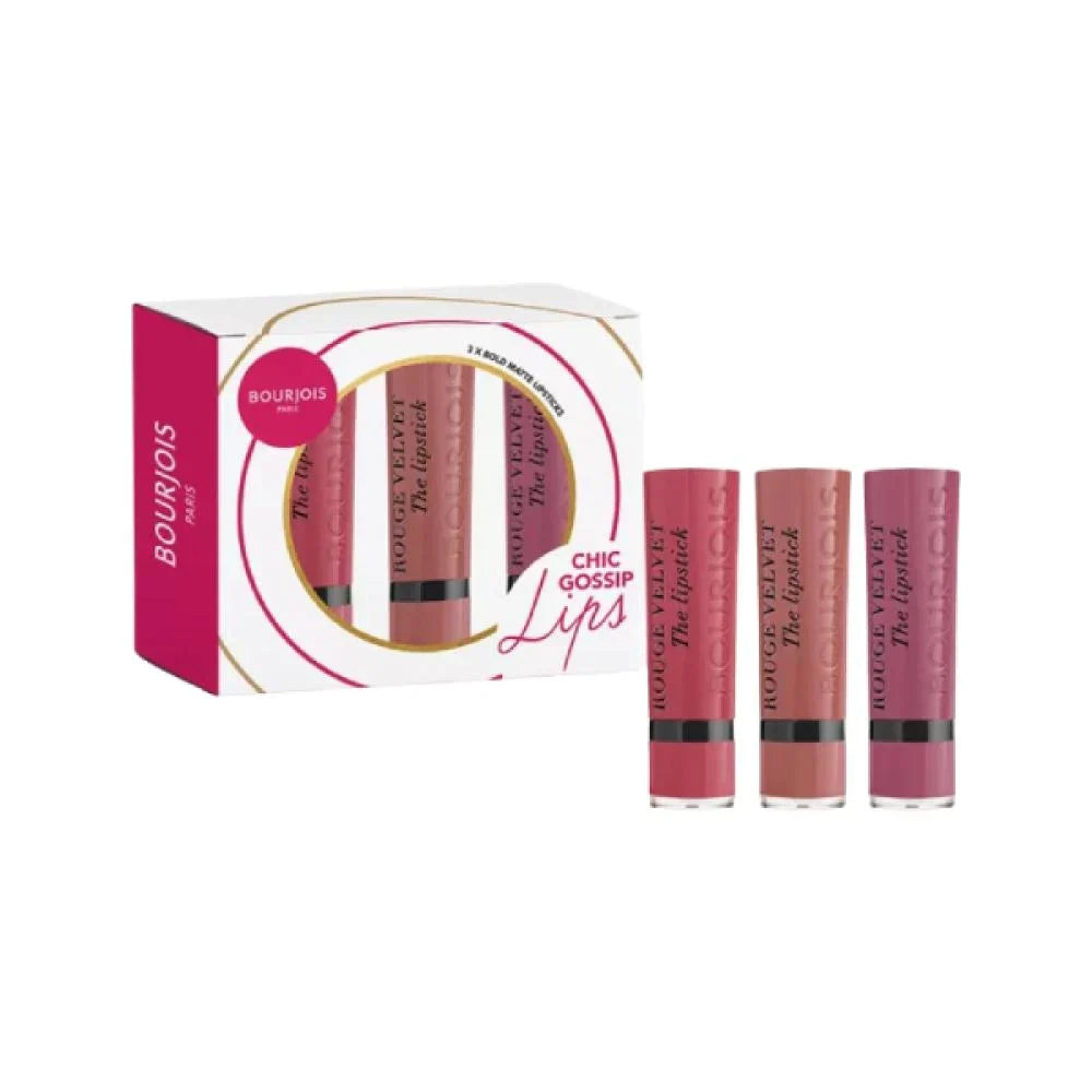Bourjois | Chic Gossip Pink Lipstick 3 Pieces Set | Best Price in Pakistan original skincare product Pakistan Main image