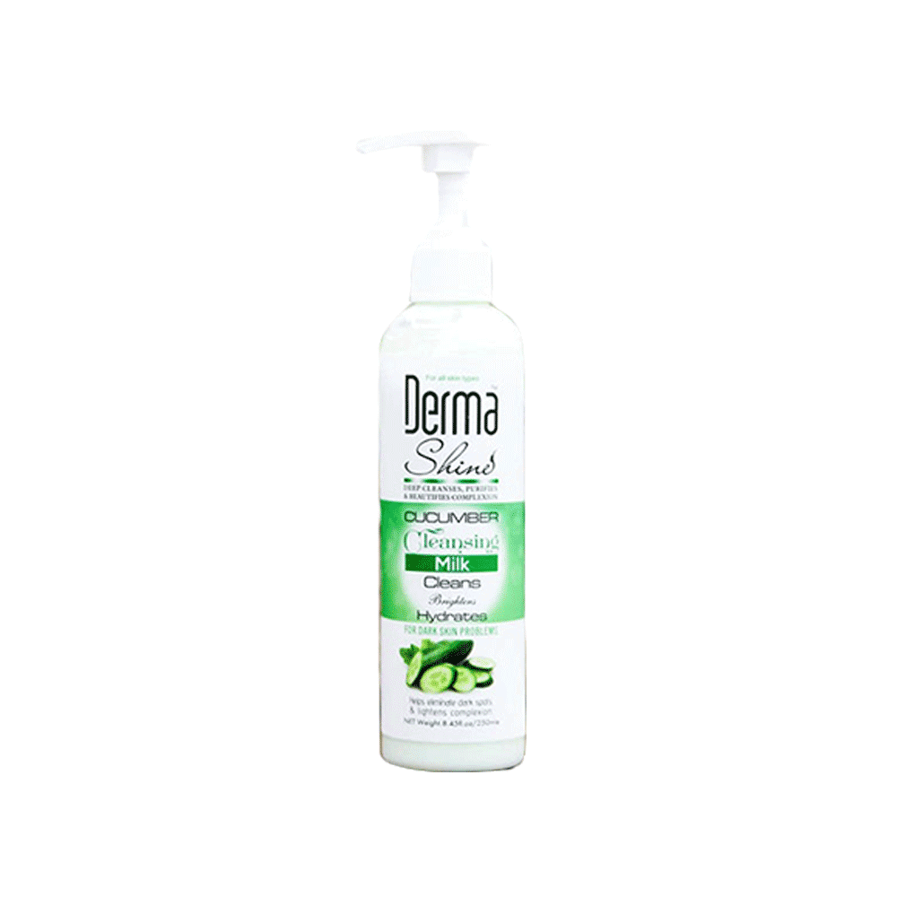 DERMA SHINE CUCUMBER CLEANSING MILK 250 ML | Best Price in Pakistan original skincare product Pakistan مرکزی تصویر