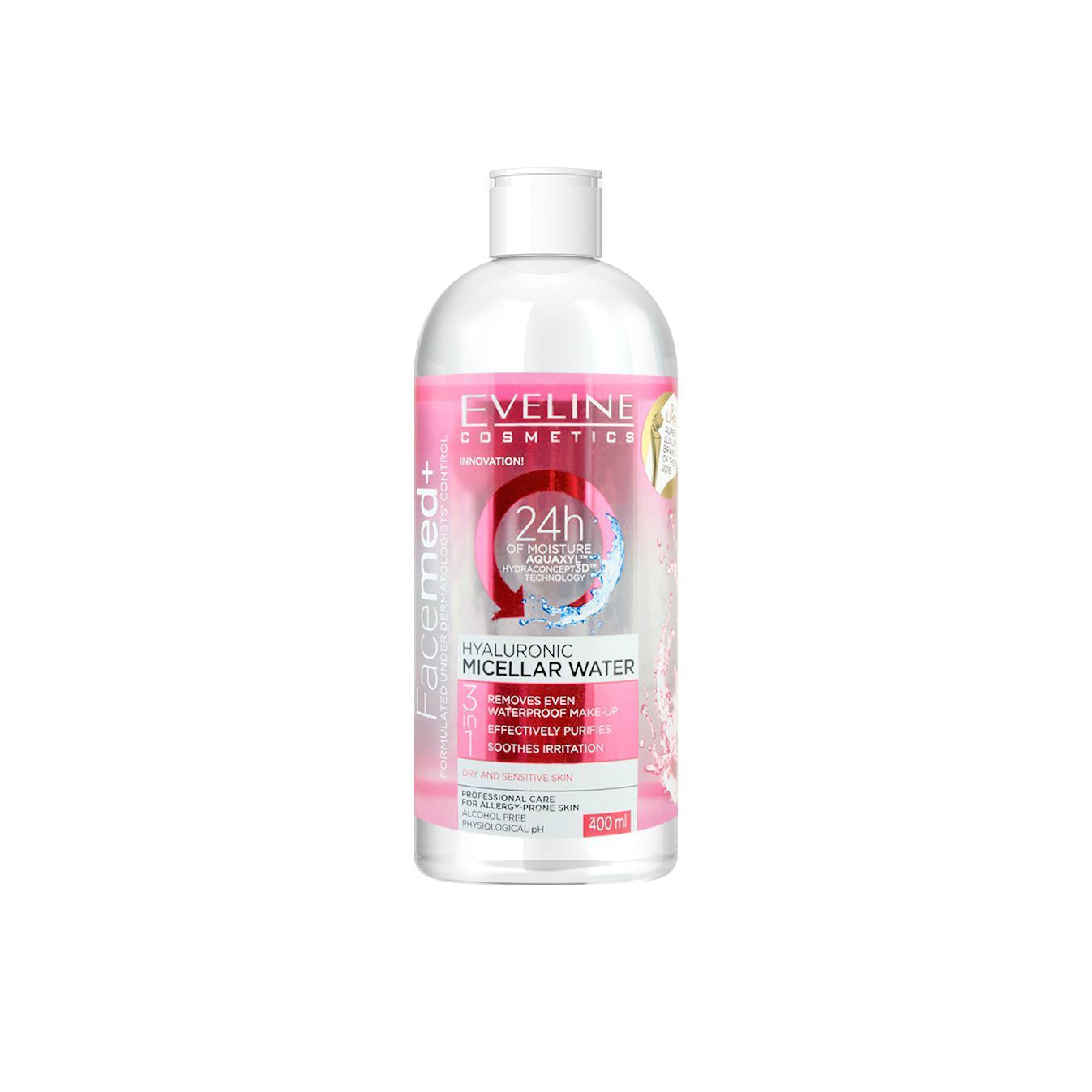 EVELINE HYALURONIC MICELLAR WATER CLEANSER 400 ML PCS | Best Price in Pakistan original skincare product Pakistan Main image