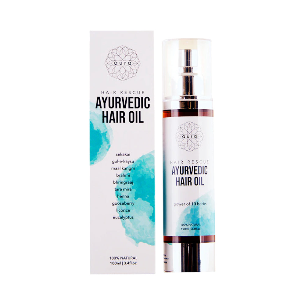AURA HAIR RESCUE AYURVEDIC HAIR OIL 100ML | Best Price in Pakistan original skincare product Pakistan Main image