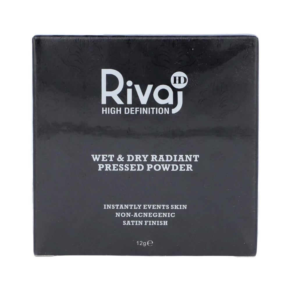 RIVAJ HD WET & DRY RADIANT PRESSED POWDER 12G | Best Price in Pakistan original skincare product Pakistan Main image