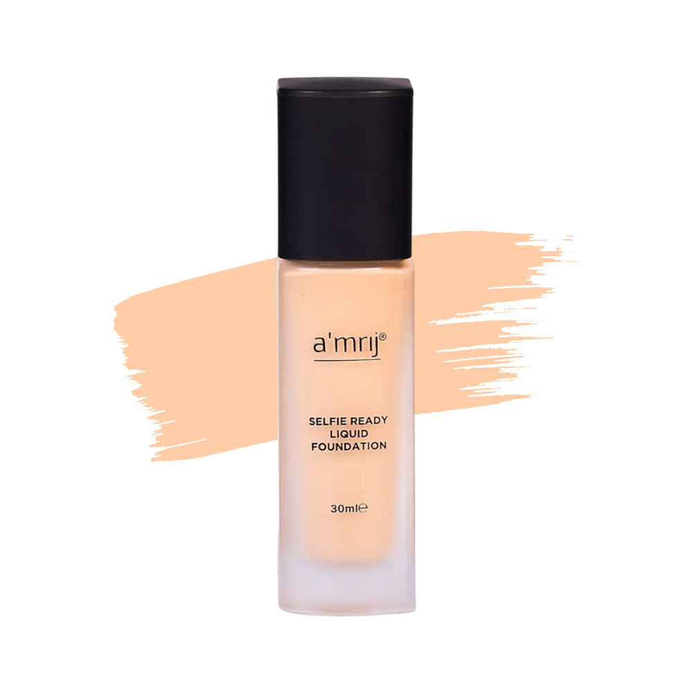 AMRIJ #01 SELFIE READY LIQUID FOUNDATION 30ML | Best Price in Pakistan original skincare product Pakistan