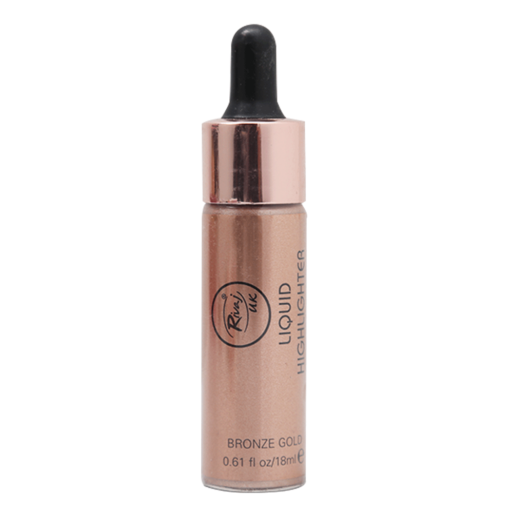 RIVAJ BRONZE GOLD LONG LASTING LIQUID HIGHLIGHTER 18ML | Best Price in Pakistan original skincare product Pakistan