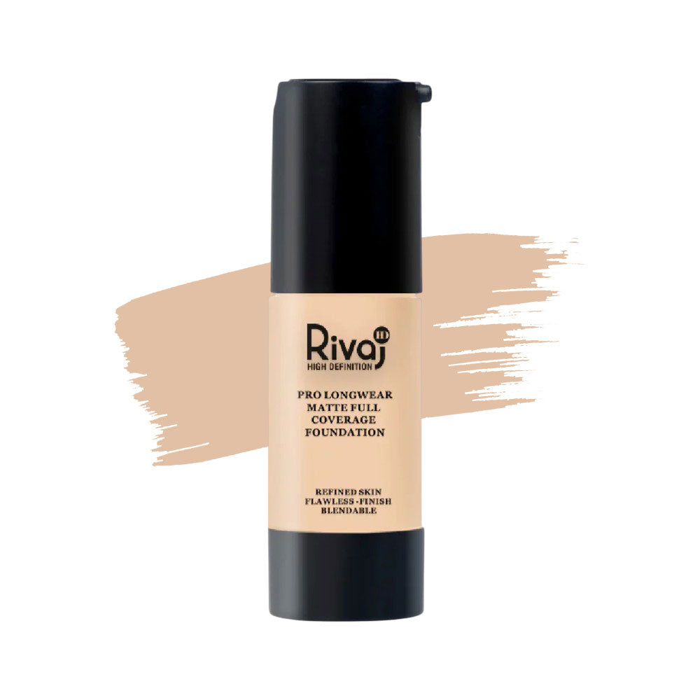 RIVAJ HD MATTE COVERAGE FOUNDATION NO.2 | Best Price in Pakistan original skincare product Pakistan