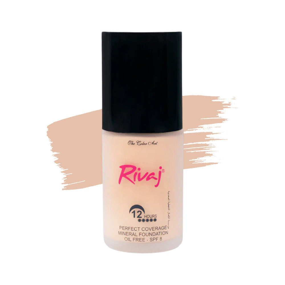 RIVAJ MINERAL FOUNDATION (NEW) NATURAL BEIGE | Best Price in Pakistan original skincare product Pakistan Main image