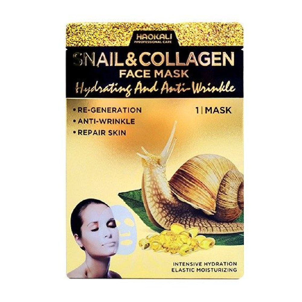 WOKALI SNAIL & COLLAGEN FACE MASK IR HA-3031 30ML | Best Price in Pakistan original skincare product Pakistan