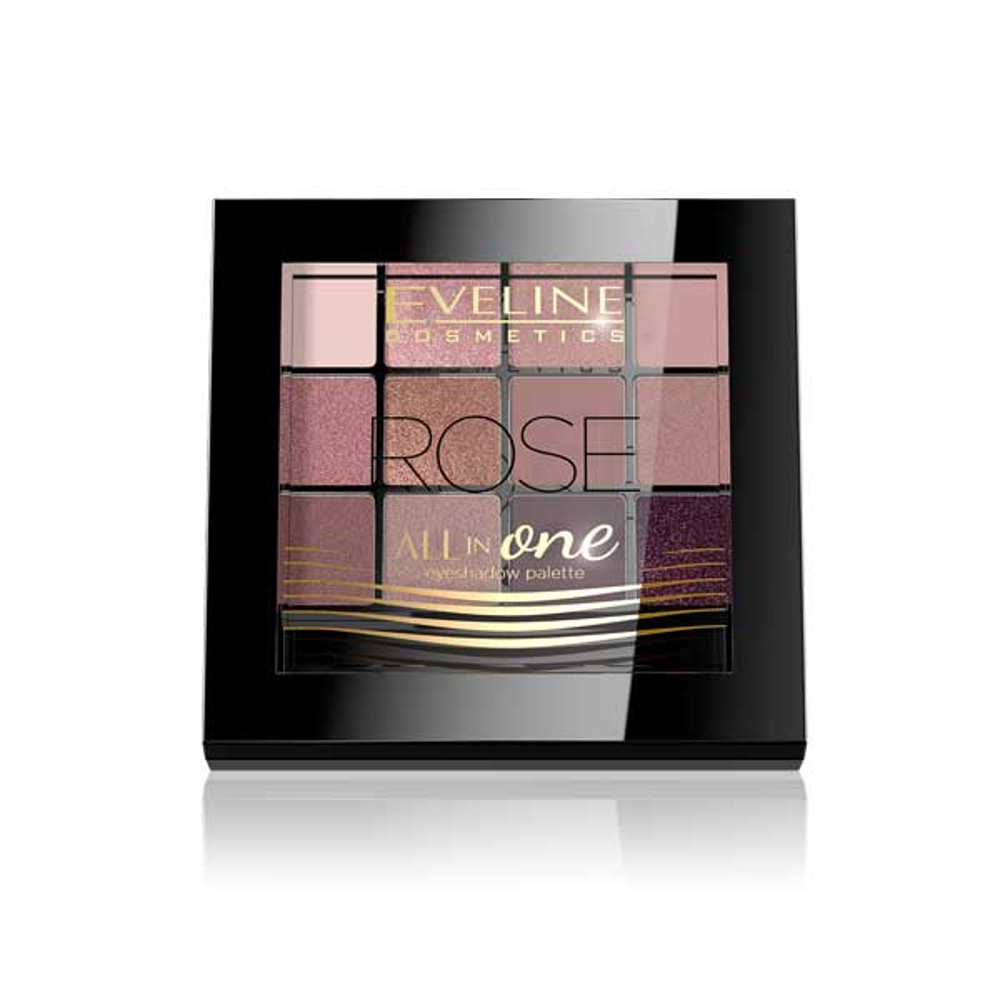 EVELINE EYESHADOW PALETTE ALL IN ONE 12 COLORS ROSE | Best Price in Pakistan original skincare product Pakistan