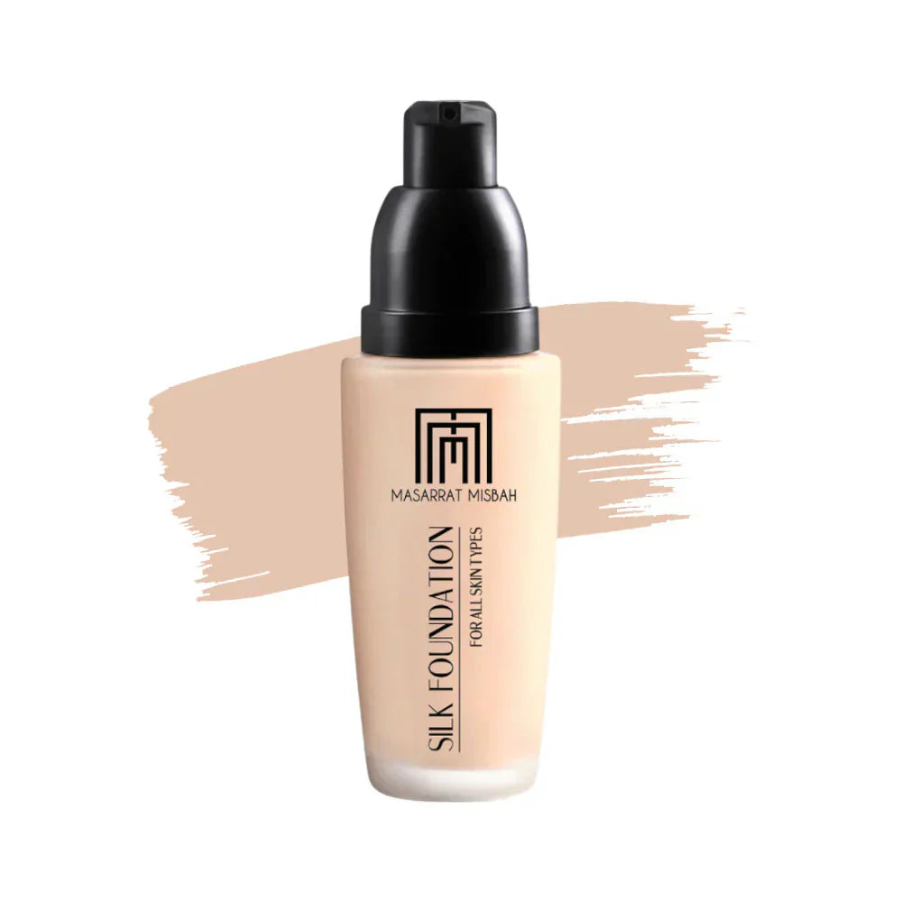 MUSARRAT MISBAH SILK FOUNDATION IVORY 35 ML | Best Price in Pakistan original skincare product Pakistan