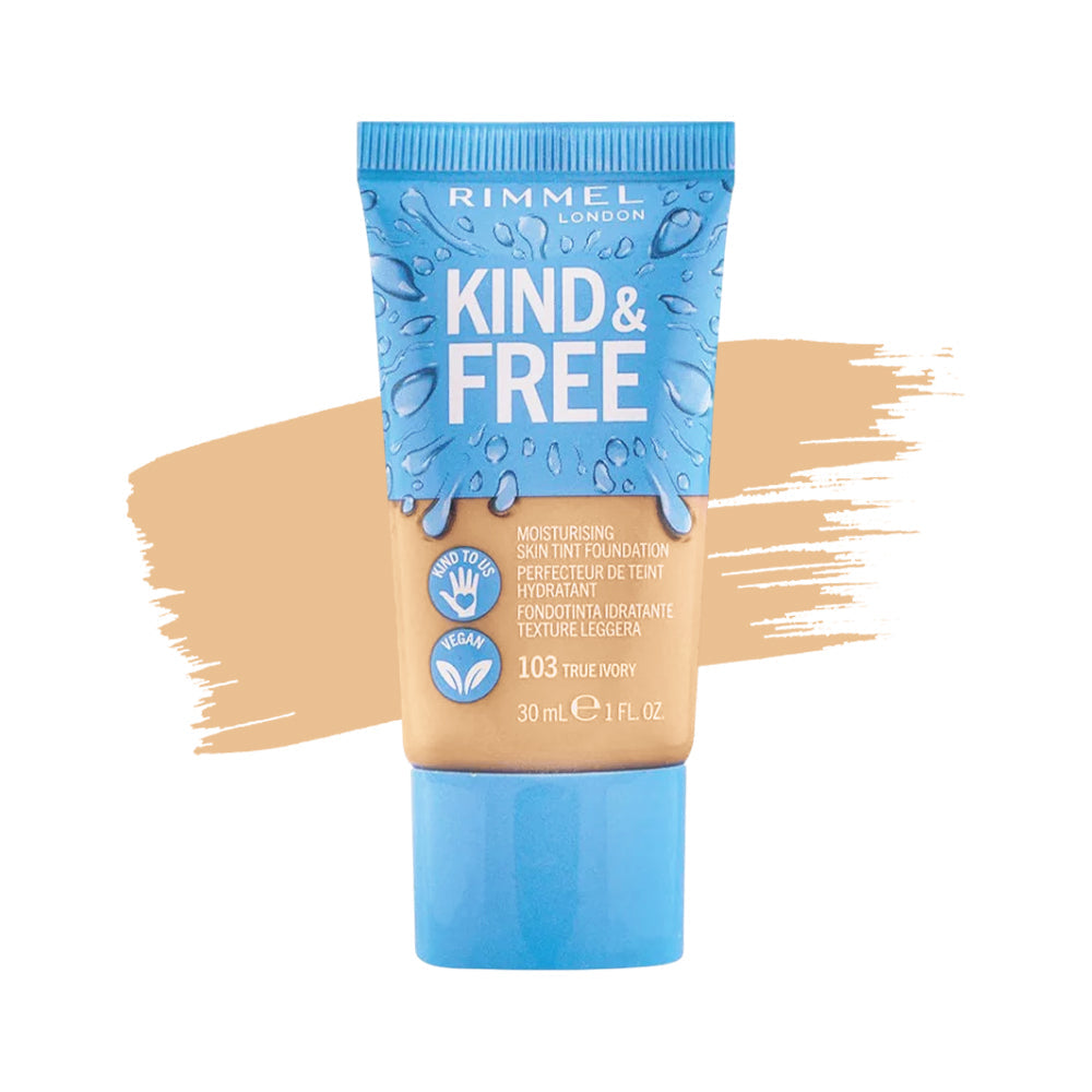 RIMMEL LONDON KIND & FREE FOUNDATION | 103 TRUE IVORY | Best Price in Pakistan original skincare product Pakistan