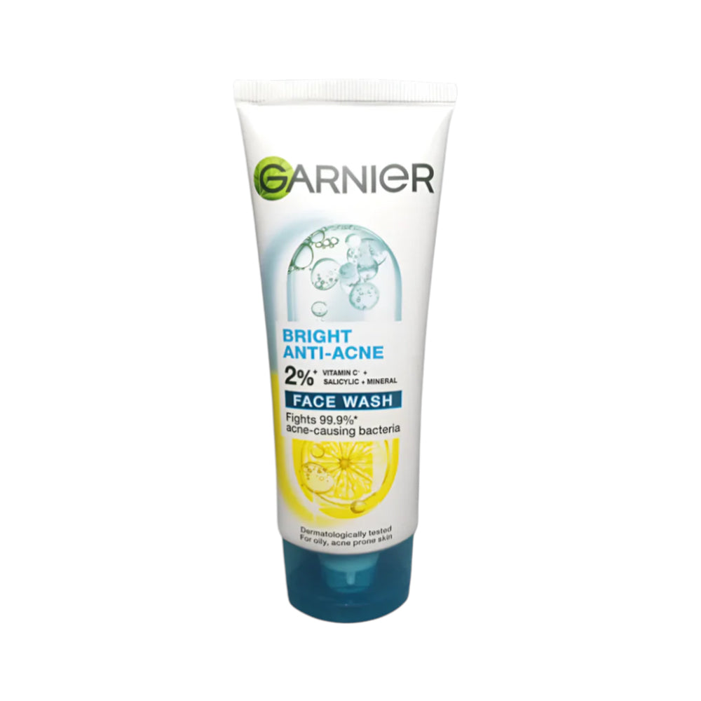 GARNIER BRIGHT COMPLETE ANTO-ACNE CLEANSING FOAM 100ML | Best Price in Pakistan original skincare product Pakistan Main image