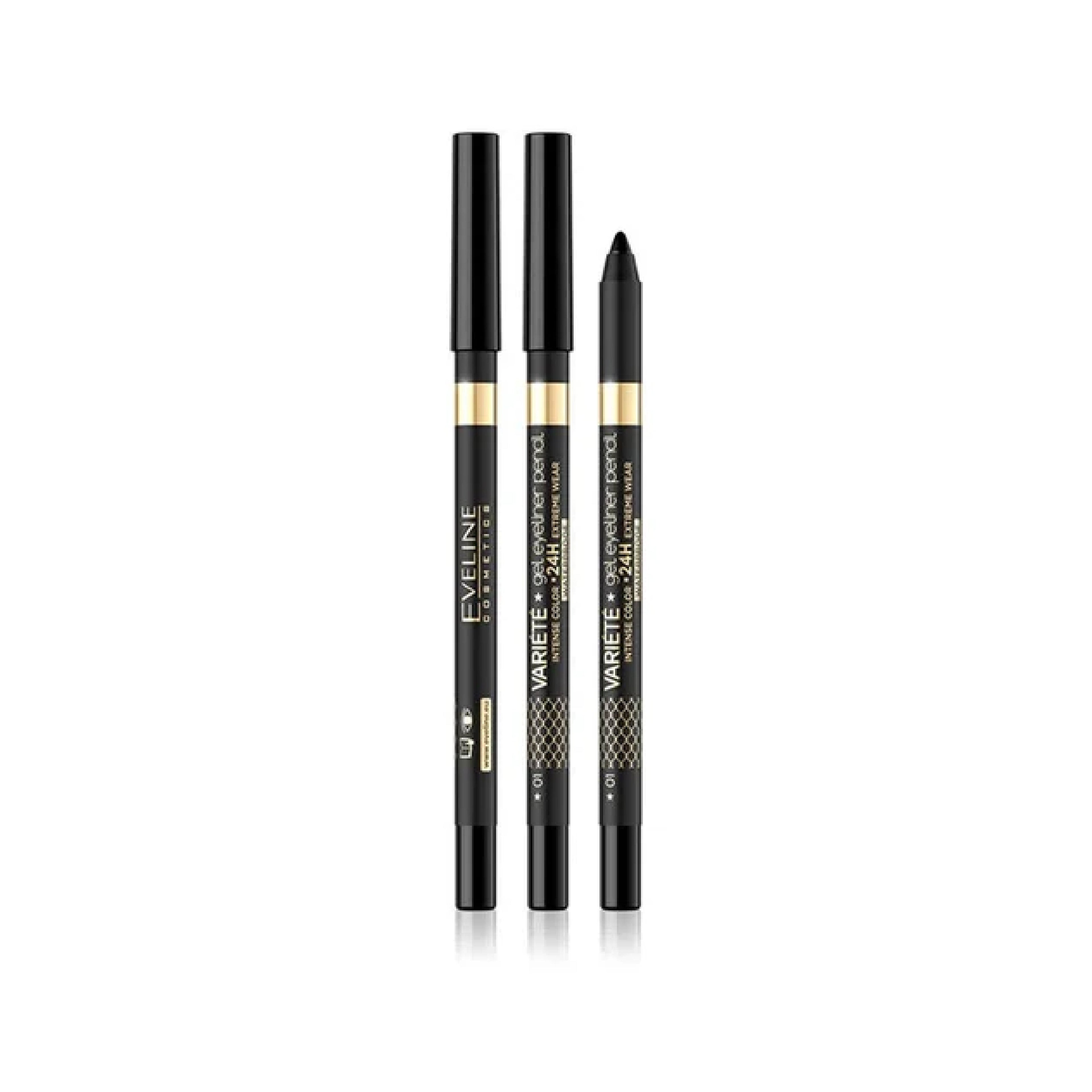 EVELINE VARIETE GEL EYELINER PENCIL 01 PURE BLACK | Best Price in Pakistan original skincare product Pakistan