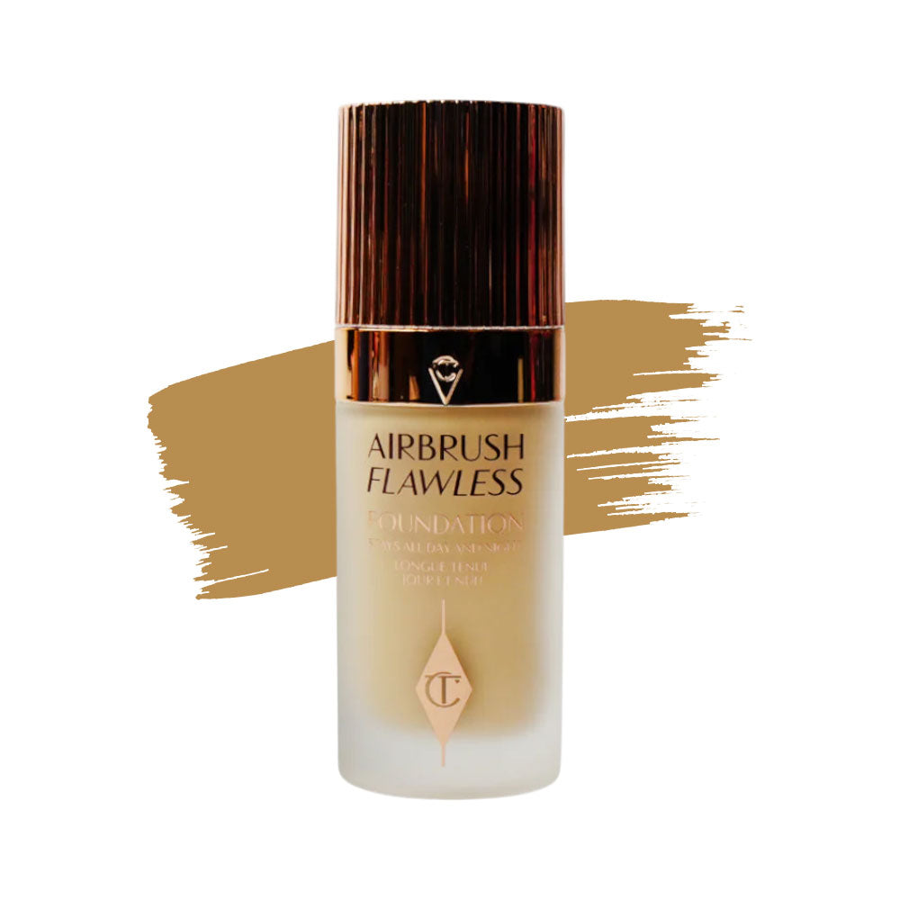 CHARLOTTE TILBURY AIRBRUSH FLAWLESS FOUNDATION 4 WARM/SHAUD | Best Price in Pakistan original skincare product Pakistan