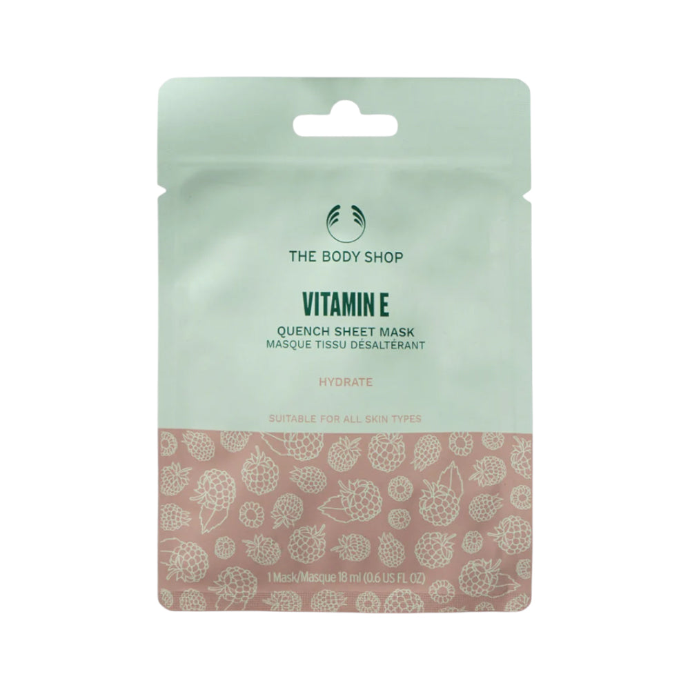 THE BODY SHOP VITAMIN E QUENCH SHEET MASK 18ML | Best Price in Pakistan original skincare product Pakistan