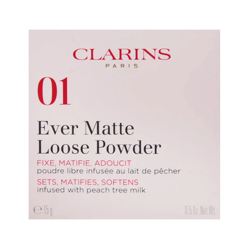 CLARINS MAKEUP FOUNDATION EVER MATTE LOOSE POWDER 01 15GM | Best Price in Pakistan original skincare product Pakistan