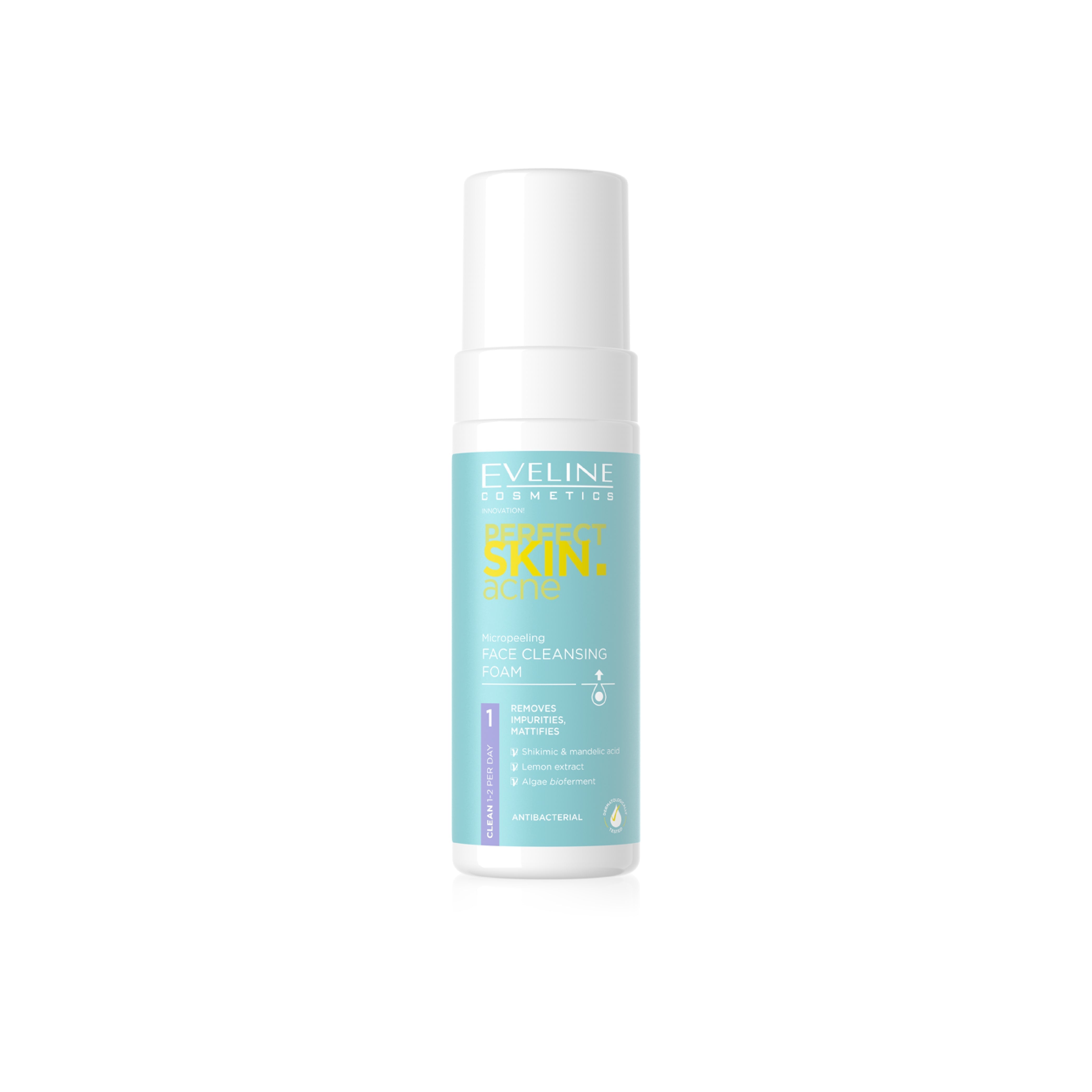 EVELINE PERFECT SKIN ACNE FACE CLEANSING FOAM  150ML | Best Price in Pakistan original skincare product Pakistan Main image
