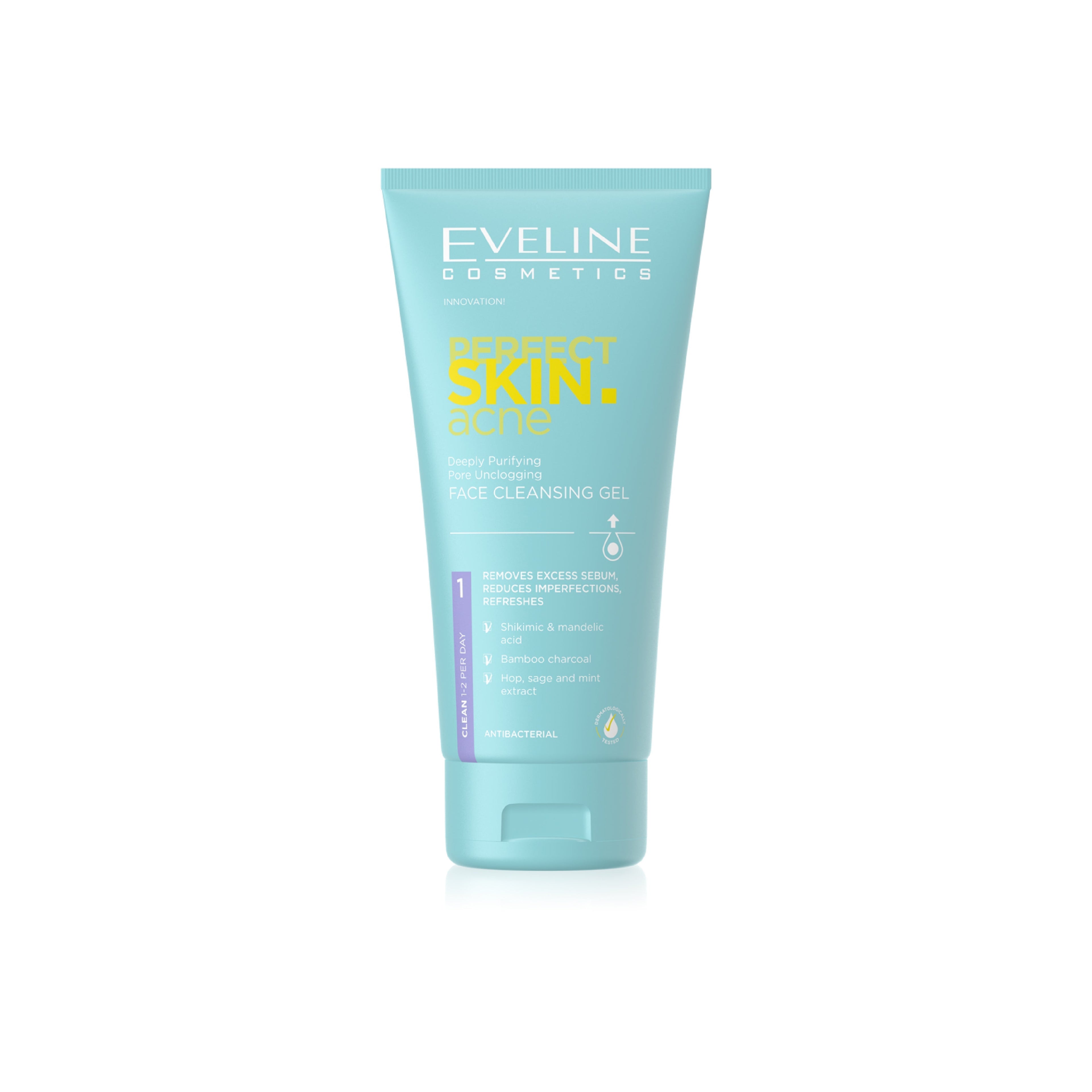 EVELINE PERFECT SKIN ACNE FACE CLEANSING GEL 150ML | Best Price in Pakistan original skincare product Pakistan