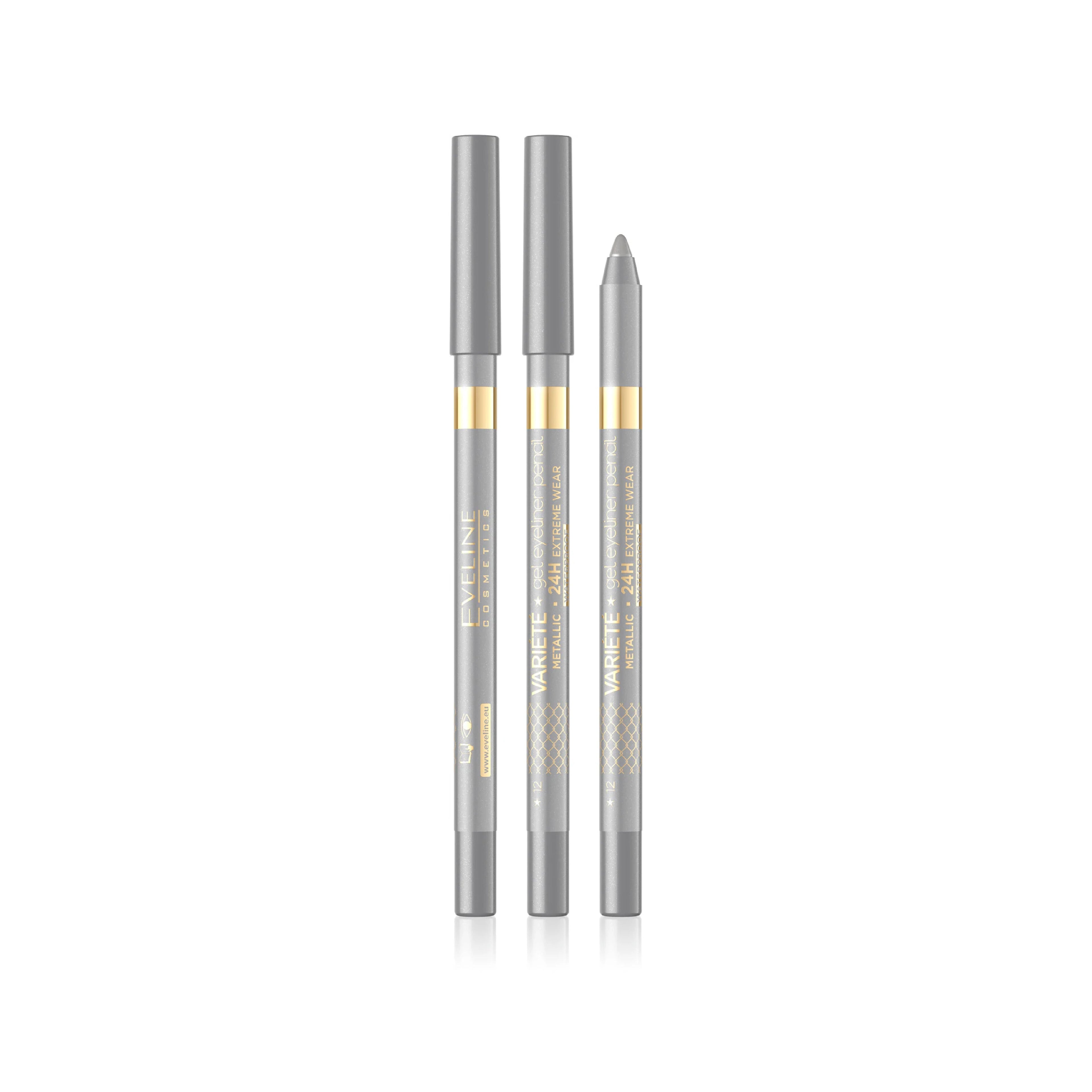 EVELINE VARIETE GEL EYELINER PENCIL 12 SILVER | Best Price in Pakistan original skincare product Pakistan