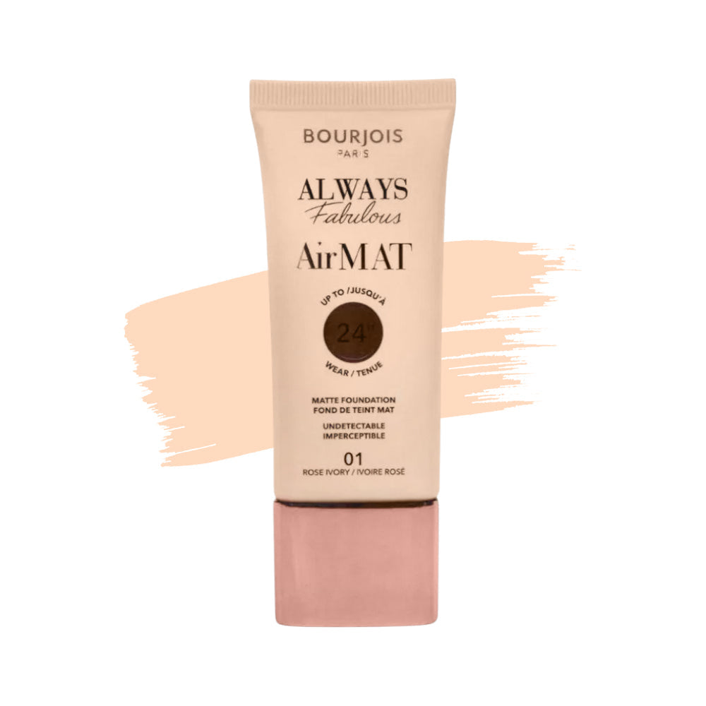BJS ALWAYS FABULOUS AIR MAT FAOUNDATION ROSE IVORY 01 30ML | Best Price in Pakistan original skincare product Pakistan