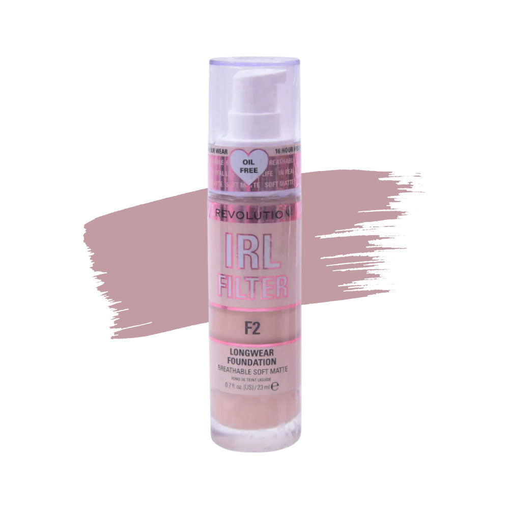 REVOLUTION IRL FILTER LONGWEAR FOUNDATION F2 23ML | Best Price in Pakistan original skincare product Pakistan Main image