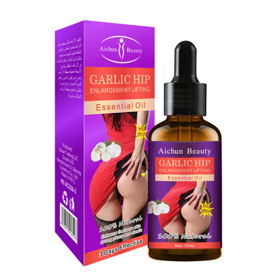 Aichun & Beauty | Garlic Hip Hip Up Essential Oil 30Ml | Best Price in Pakistan original skincare product Pakistan مرکزی تصویر