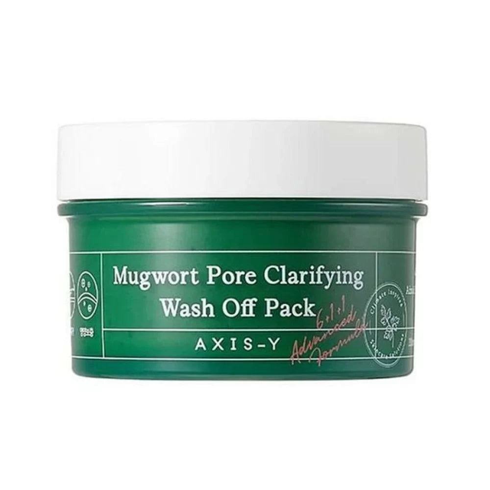 Axis Y | Mugwort Pore Clarifying Wash Off Pack 100ml | Best Price in Pakistan original skincare product Pakistan مرکزی تصویر
