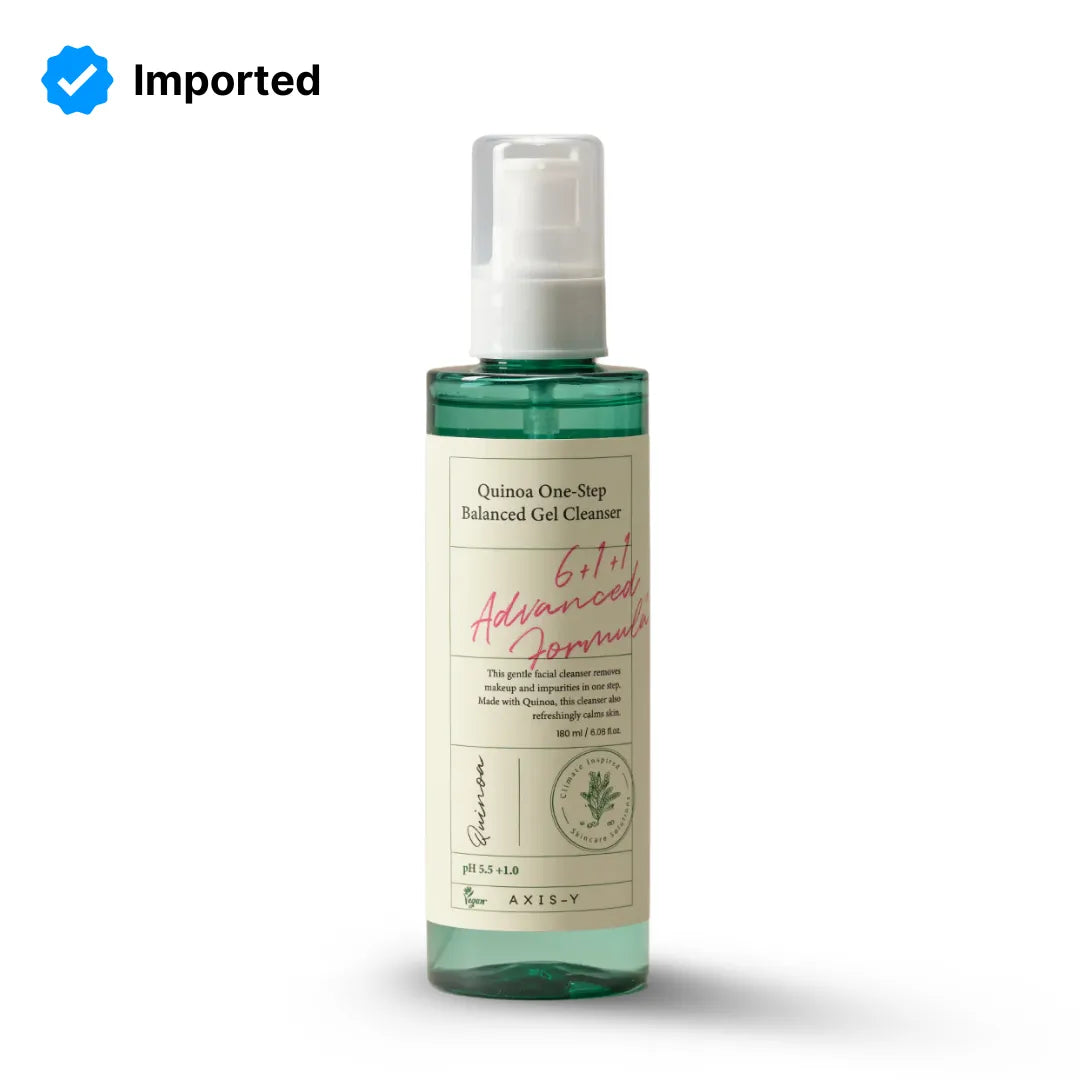 Axis-Y Quinoa One-Step Balanced Gel Cleanser | 180ml | Best Price in Pakistan original skincare product Pakistan مرکزی تصویر