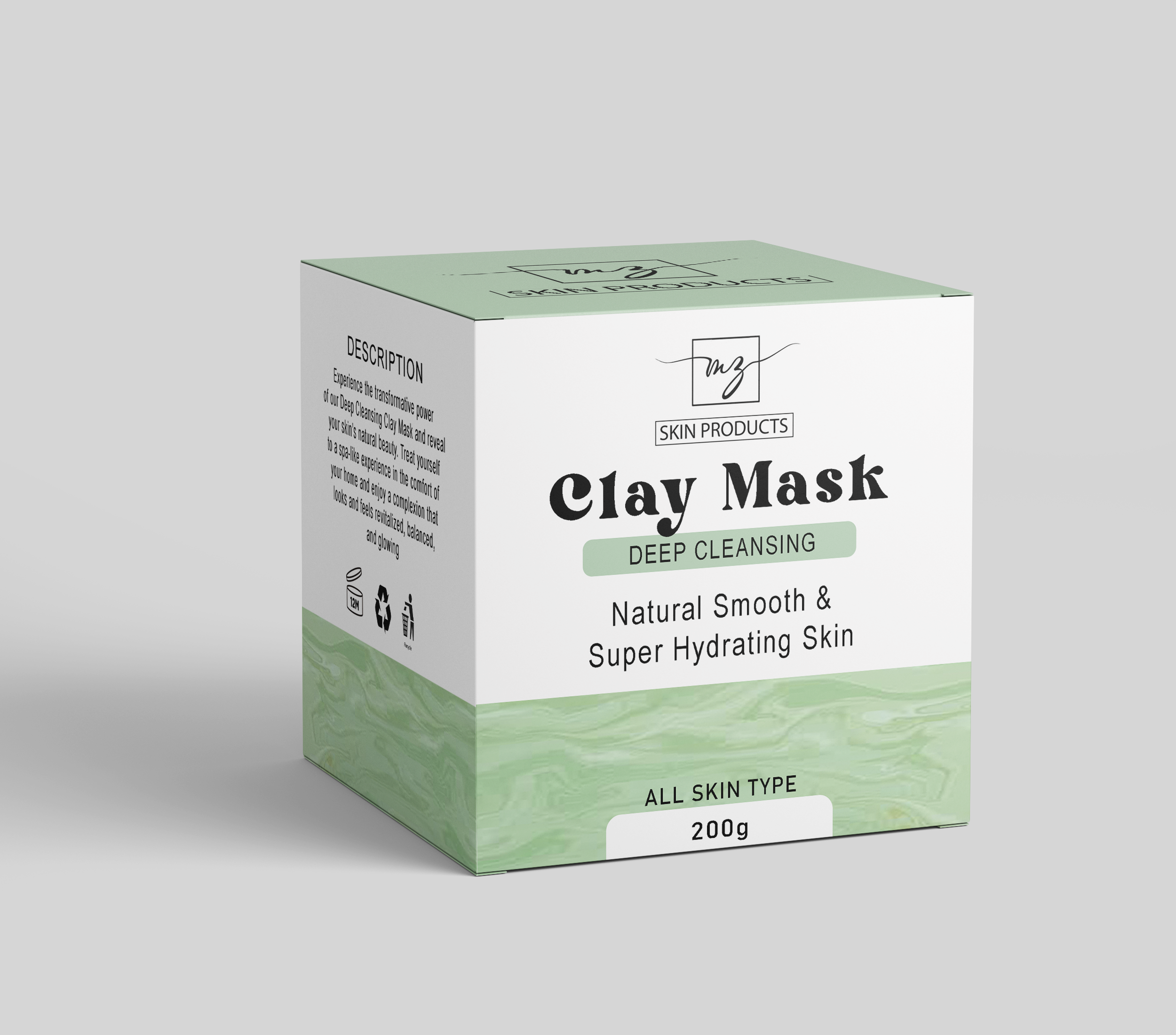 Mzskin Deep Cleansing Clay Mask 200G | Best Price in Pakistan original skincare product Pakistan