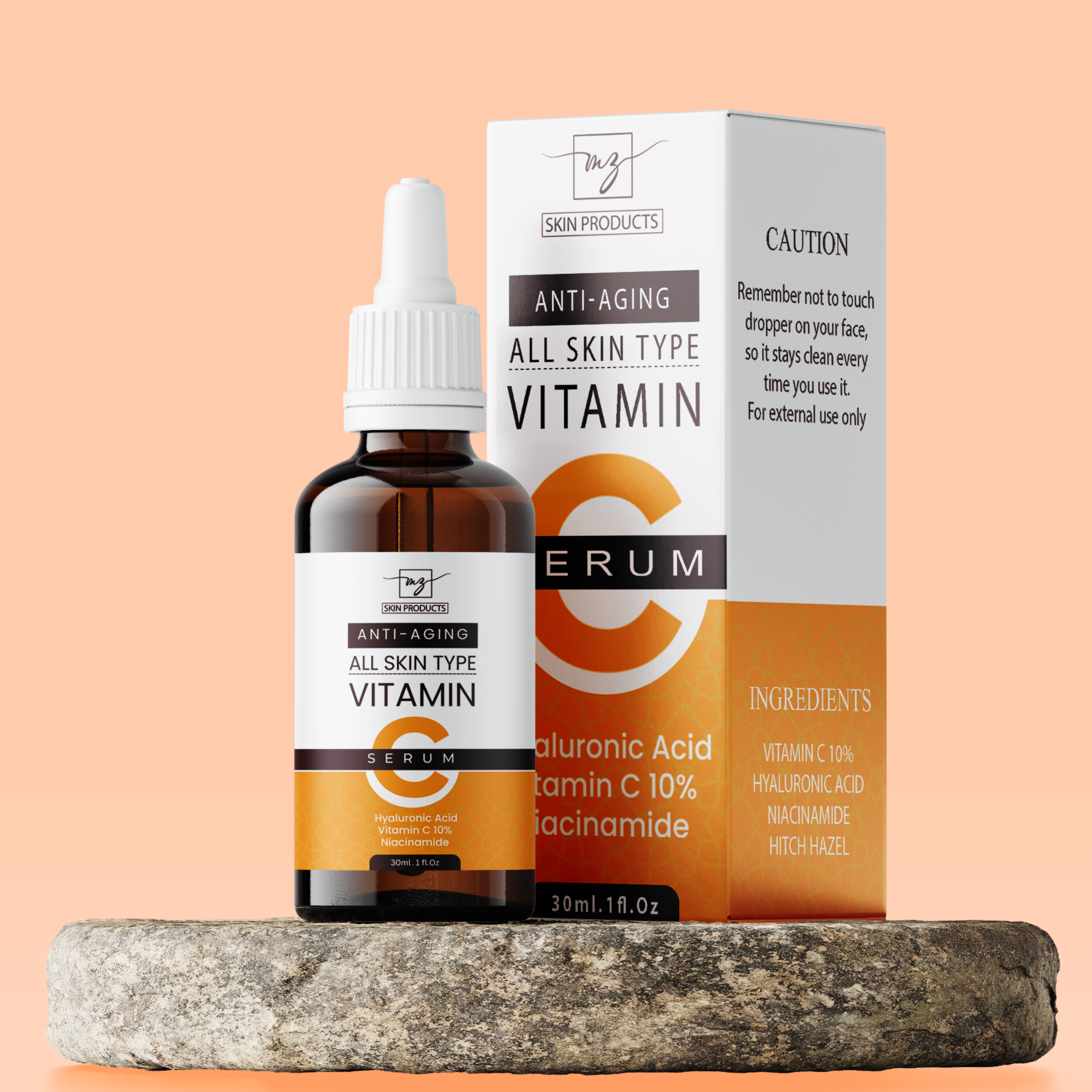 Buy 1 get 1 Free Mzskin Anti – Aging Vitamin C Serum 30ml | Best Price in Pakistan original skincare product Pakistan Main image