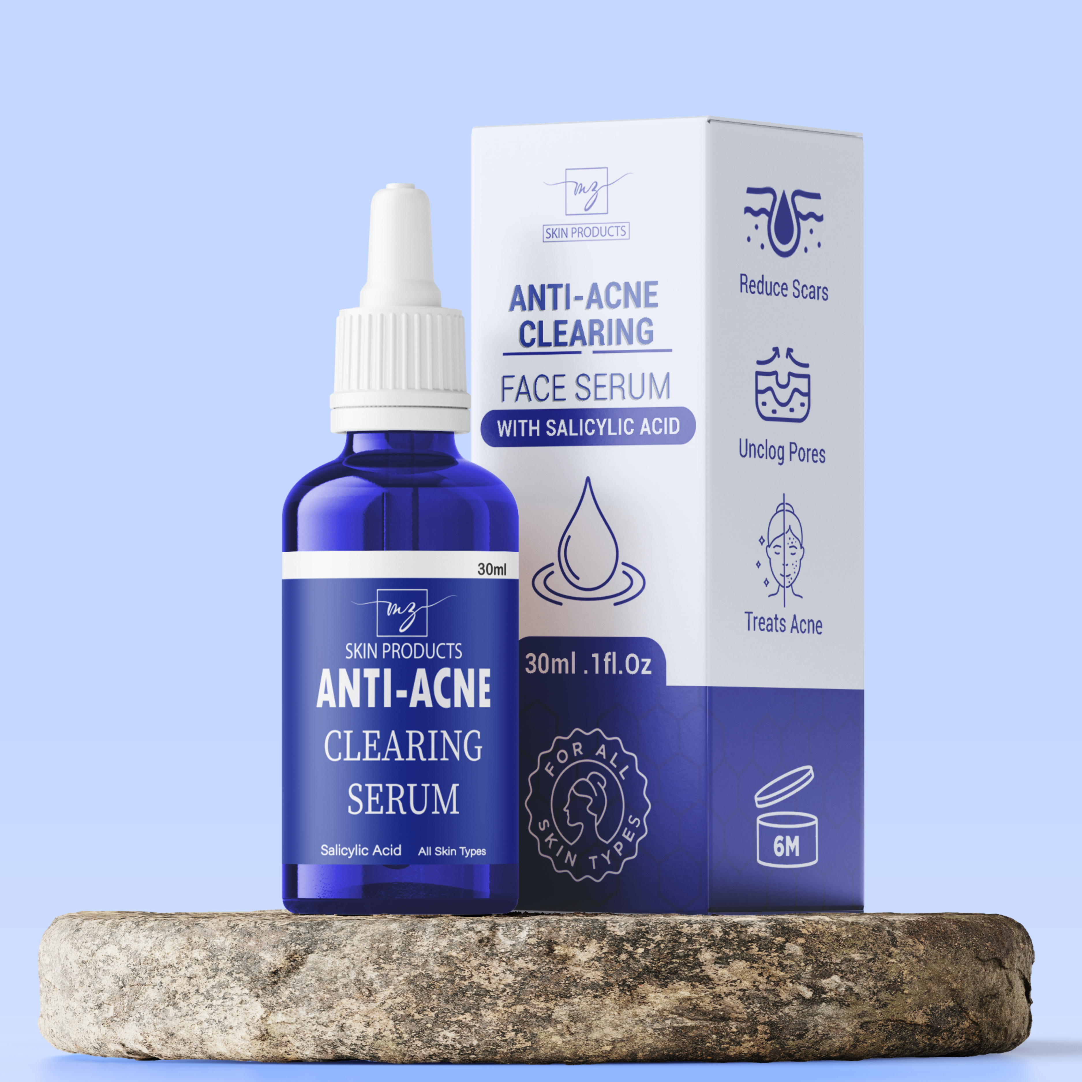 Mzskin Anti – Acne Clearing Serum 30ml | Best Price in Pakistan original skincare product Pakistan Main image