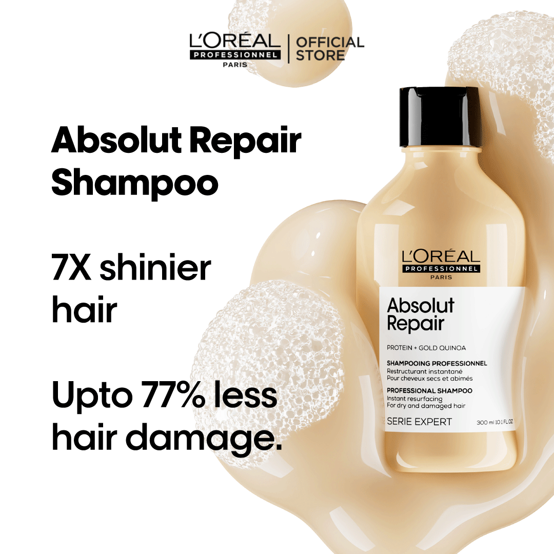L'Oreal Professional | Serie Expert Absolute Repair Shampoo 300 ML | For Dry & Damaged Hair | Best Price in Pakistan original skincare product Pakistan