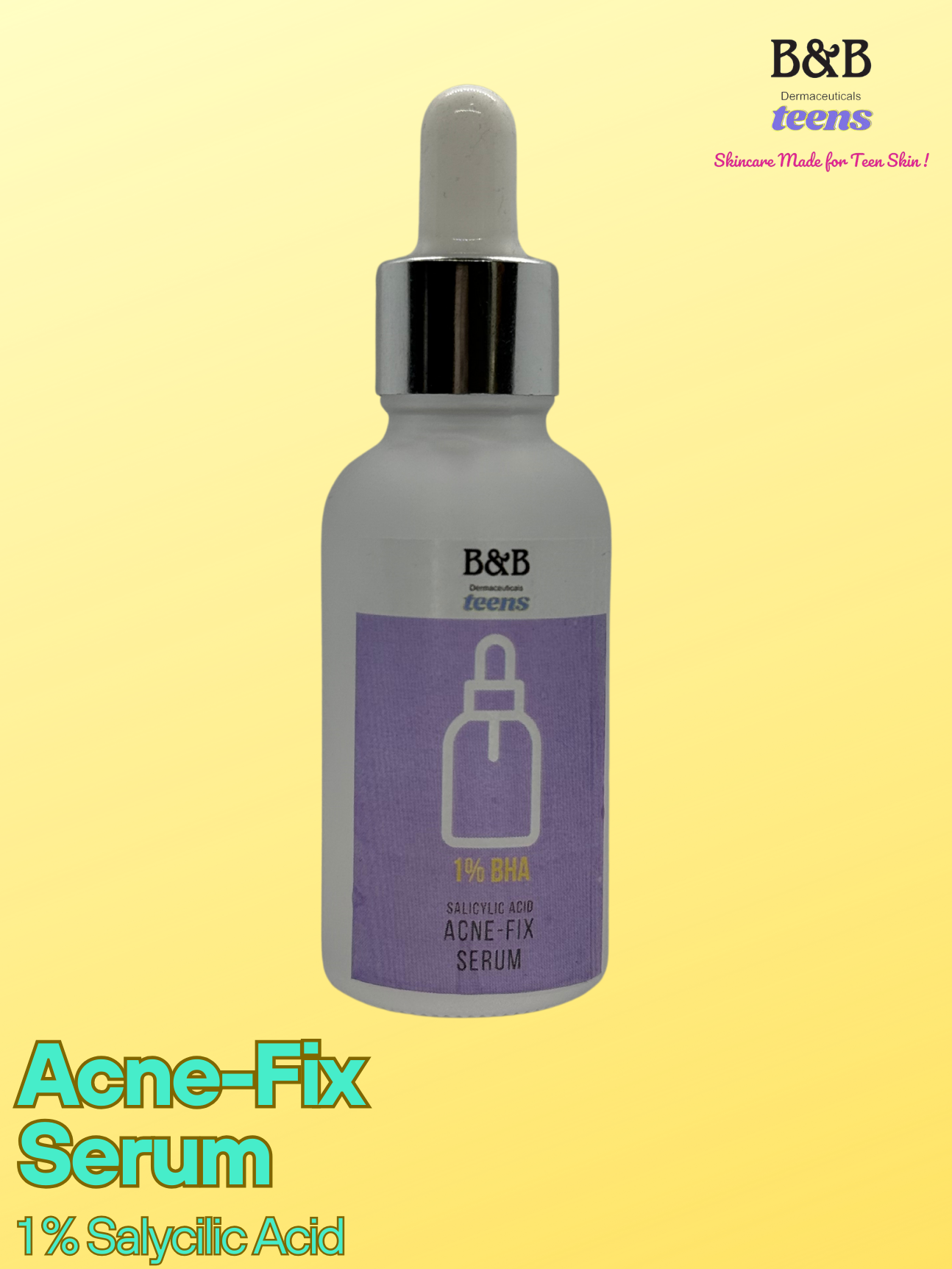 B&B Derma | Acne-Fix Serum (1% Bha, Salicylic Acid) | Best Price in Pakistan original skincare product Pakistan
