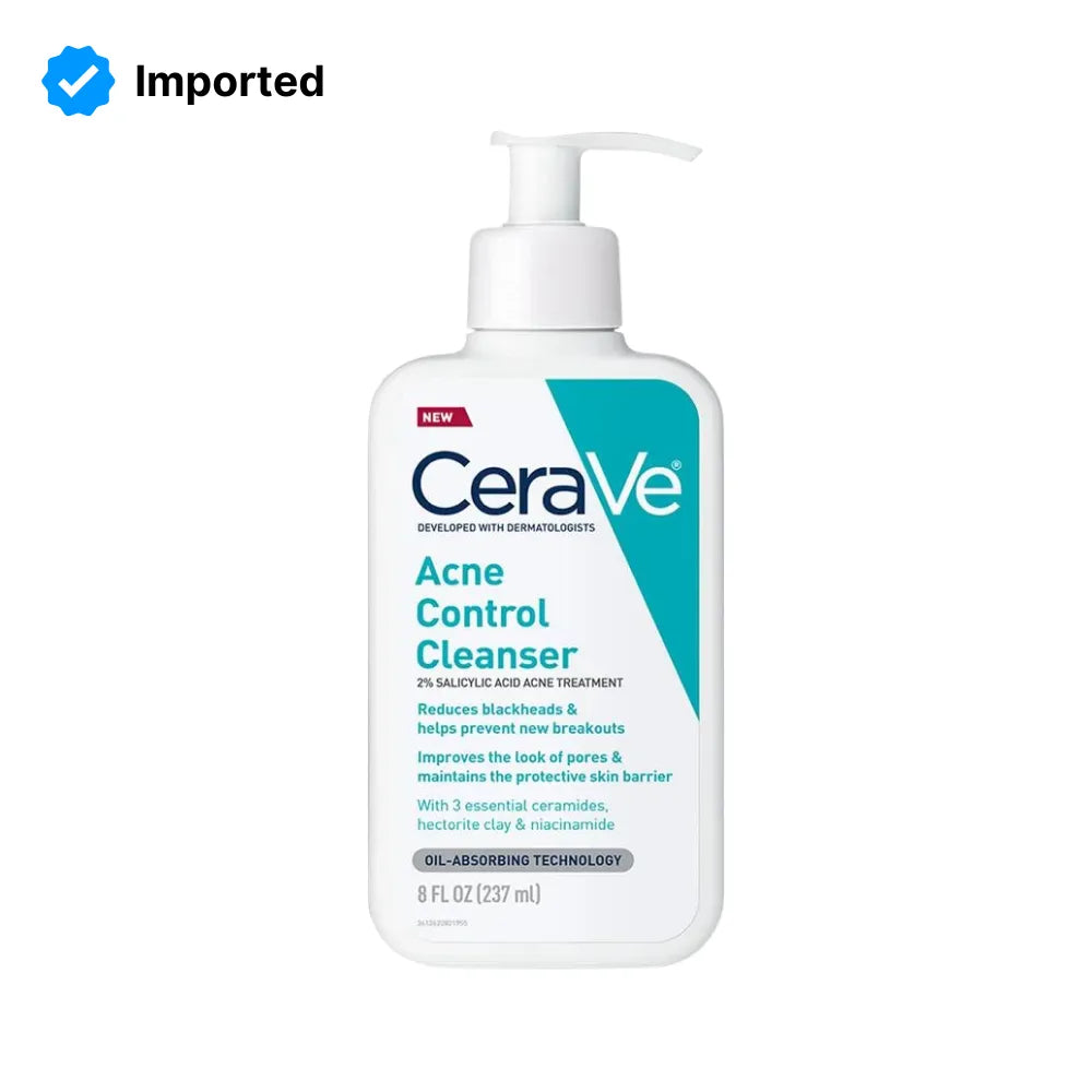 Cerave Acne Control Cleanser 10% BPO | 237ml | Best Price in Pakistan original skincare product Pakistan مرکزی تصویر