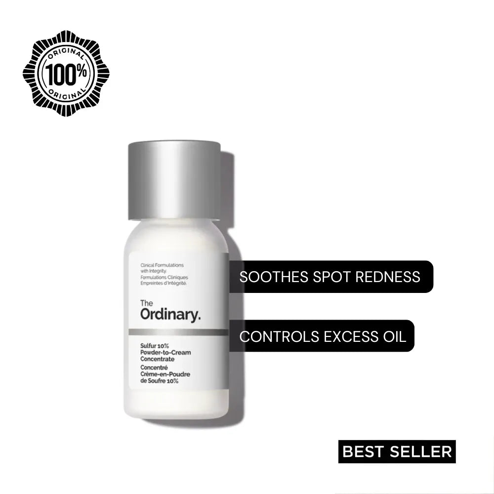The Ordinary Sulfur 10% Powder-to-Cream Concentrate | Best Price in Pakistan original skincare product Pakistan Main image