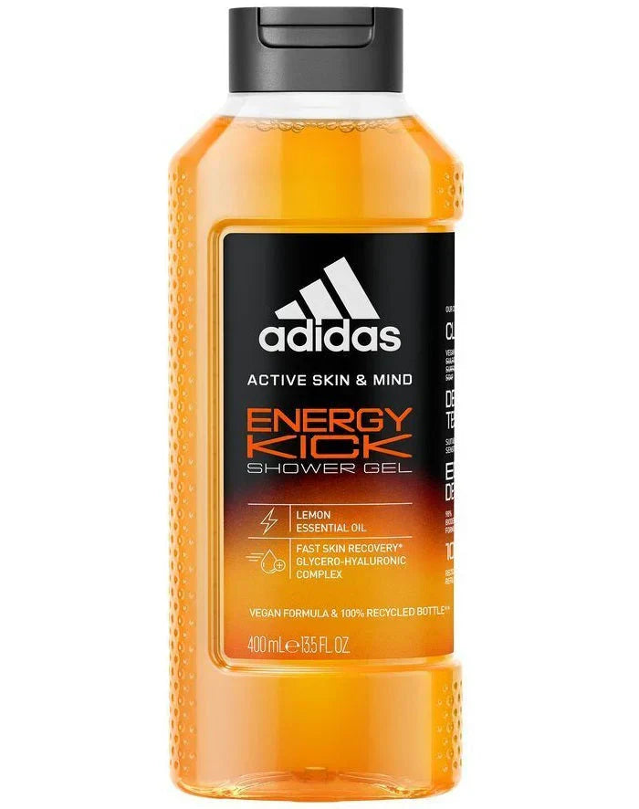 Adidas Shower Gel Champion Energy Kick 13.5Oz/400Ml | Best Price in Pakistan original skincare product Pakistan مرکزی تصویر