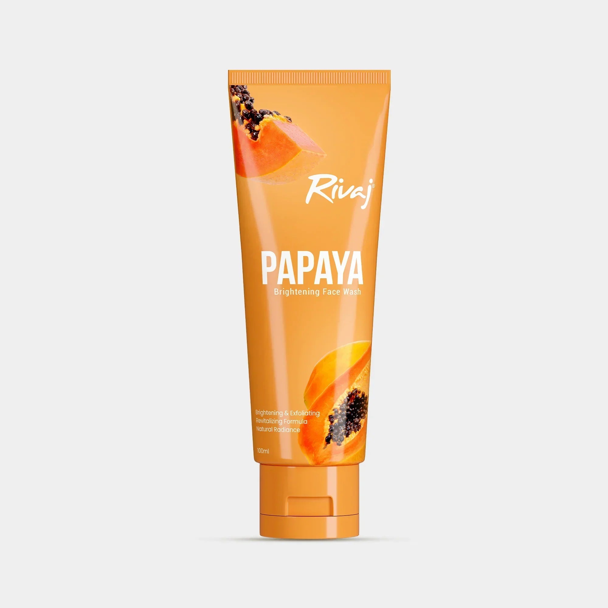 Rivaj | Brightening Face Wash | Papaya Extract | 100Ml | Best Price in Pakistan original skincare product Pakistan Main image