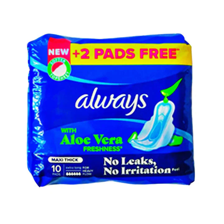 Always Pad Aloe Vera Maxi Thick Extra Long | Best Price in Pakistan original skincare product Pakistan