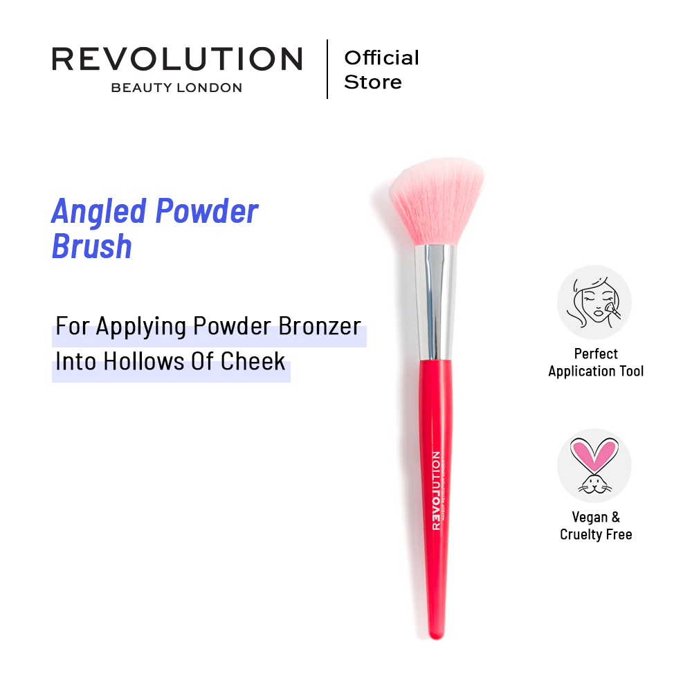 Relove By Revolution Angled Powder Brush | Best Price in Pakistan original skincare product Pakistan Main image