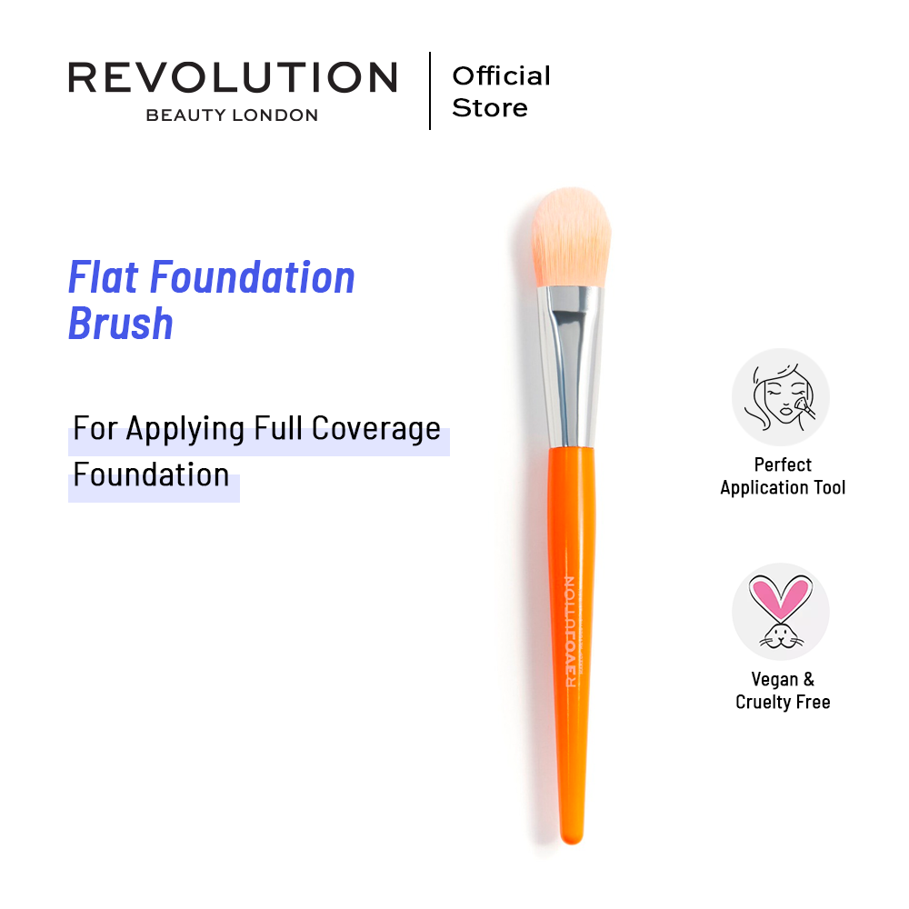 Relove By Revolution Flat Foundation Brush | Best Price in Pakistan original skincare product Pakistan Main image