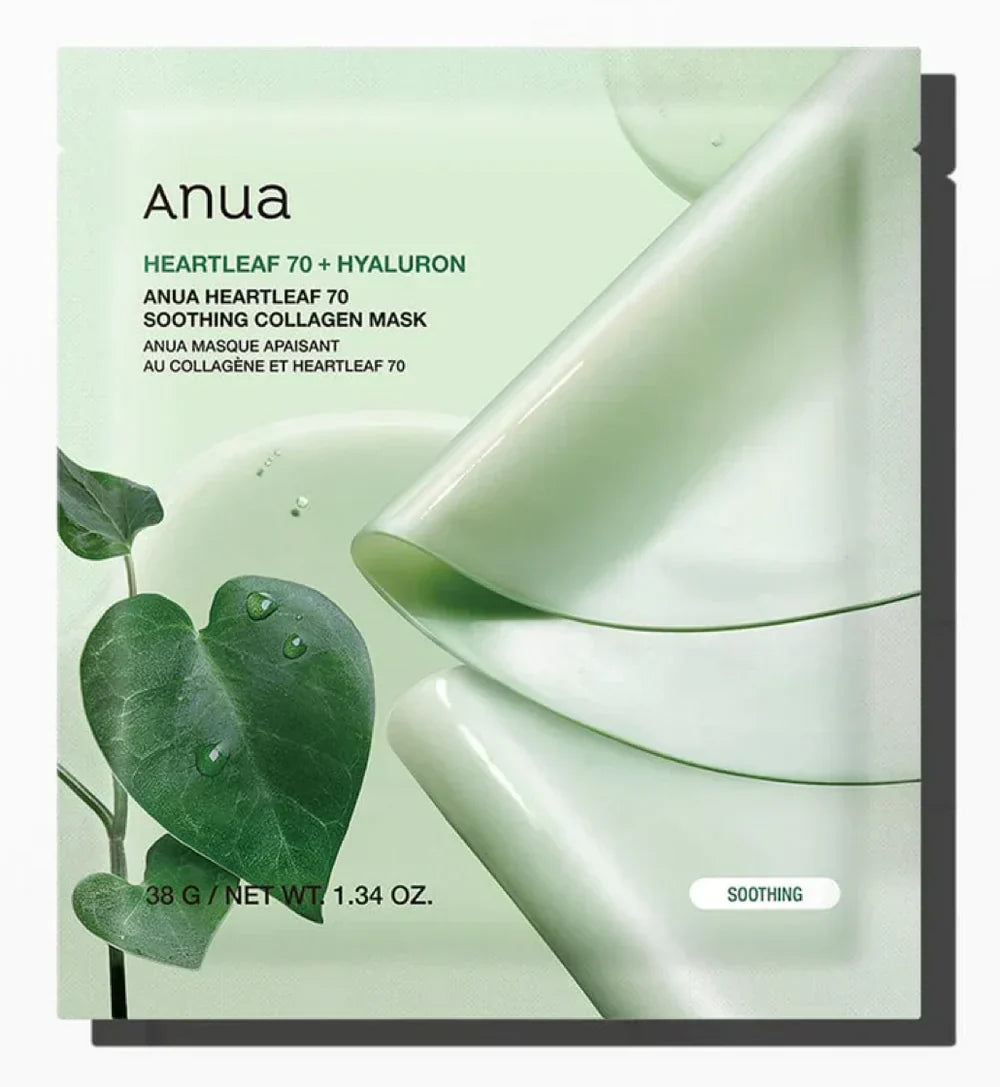 Anua | Heartleaf 70 Soothing Collagen Mask 38G / 1.34Oz | Best Price in Pakistan original skincare product Pakistan Main image