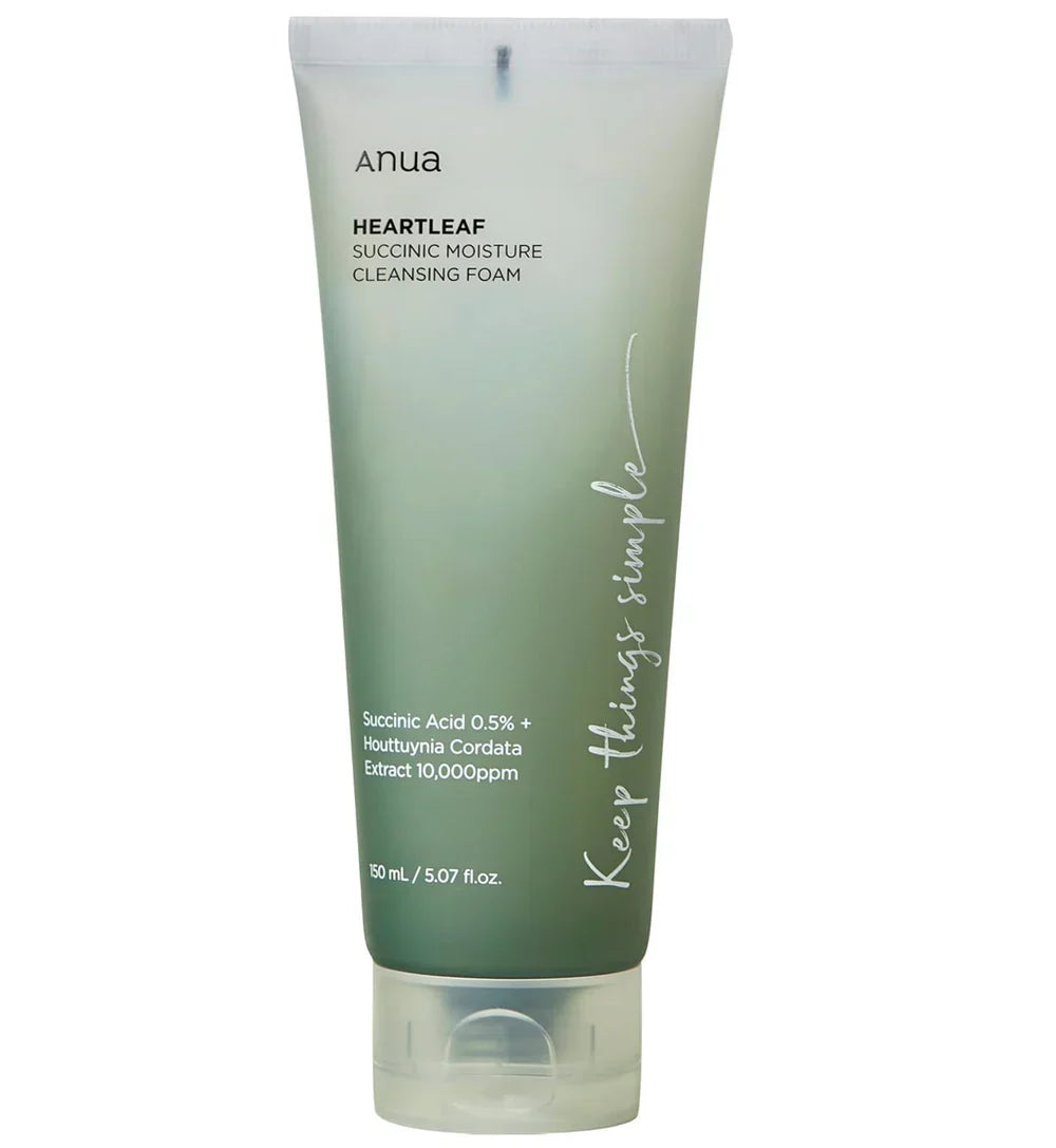 Anua | Heartleaf Succinic Moisture Cleansing Foam 150ml | Best Price in Pakistan original skincare product Pakistan