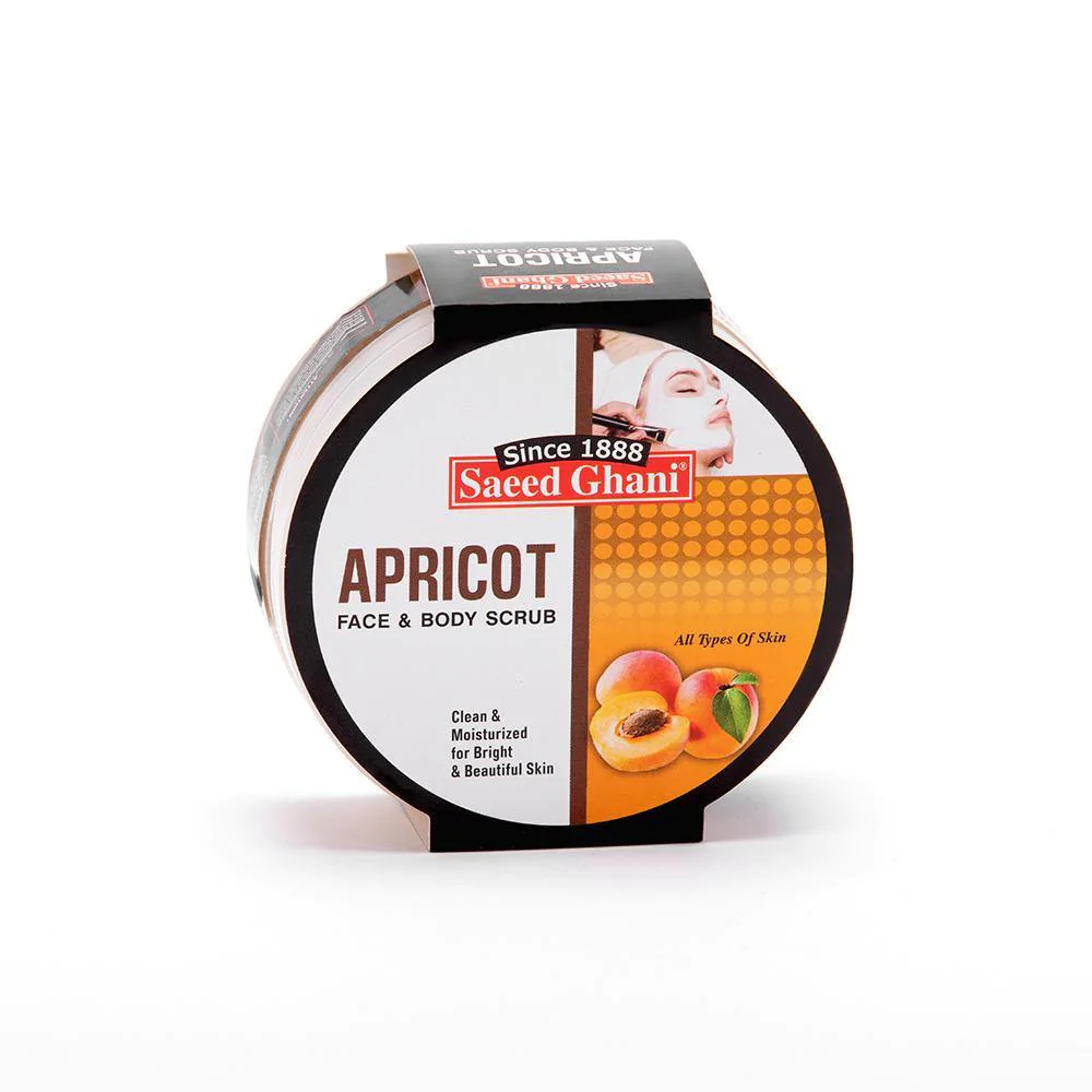 Saeed Ghani | Apricot Scrub 180Gm | Best Price in Pakistan original skincare product Pakistan مرکزی تصویر