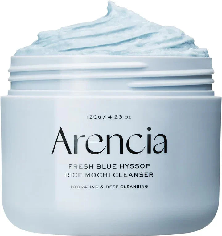 Arencia | Fresh Blue Hyssop Rice Mochi Cleanser | 120g | Best Price in Pakistan original skincare product Pakistan