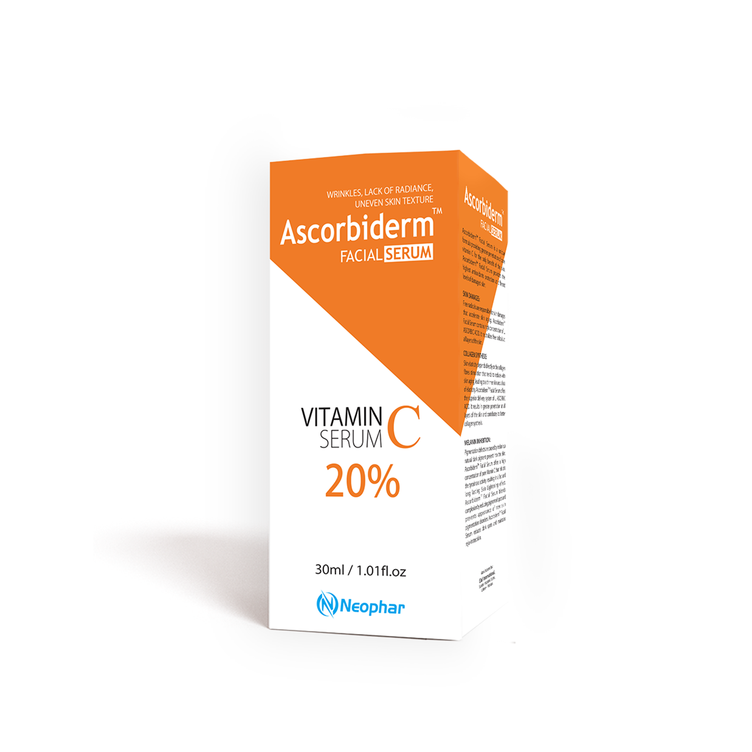 Neophar | Ascorbiderm Vitamin C Facial Serum 20% | Best Price in Pakistan original skincare product Pakistan Main image