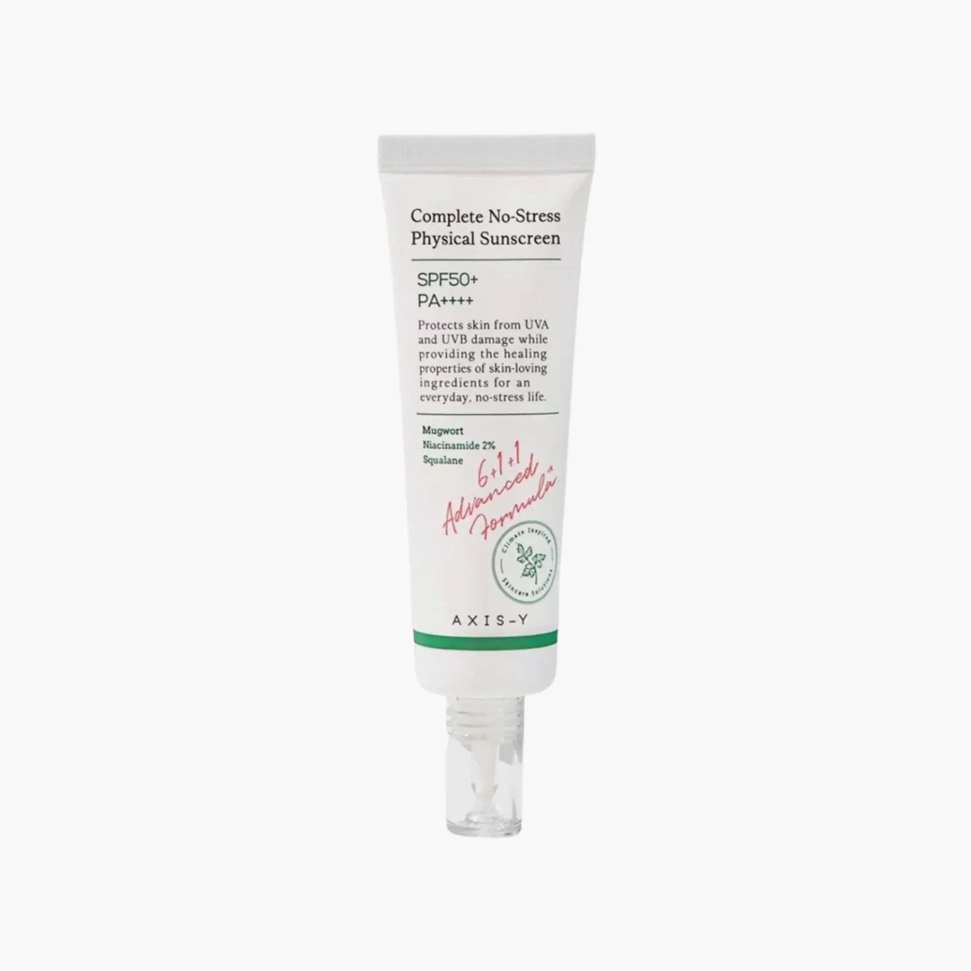 Axis-Y Complete No Stress Physical Sunscreen Spf 50+++ 50Ml | Best Price in Pakistan original skincare product Pakistan مرکزی تصویر