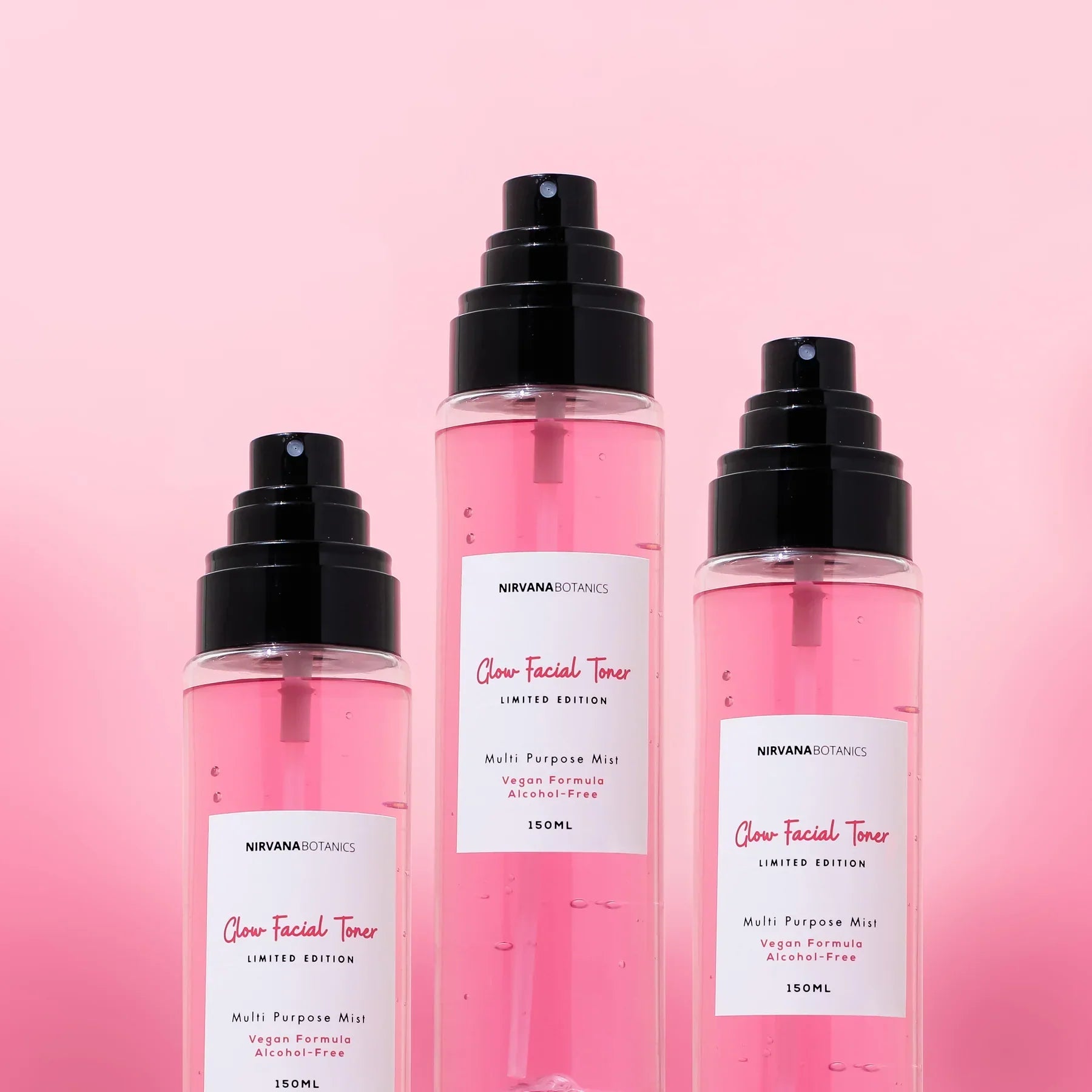 Nirvana Botanics | Pink Glow Facial Toner | Oily & Acne Prone Skin | Best Price in Pakistan original skincare product Pakistan Main image