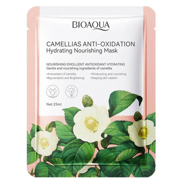 Bioaqua Camellias Anti-Oxidation Hydrating Mask | 1 PC | Best Price in Pakistan original skincare product Pakistan
