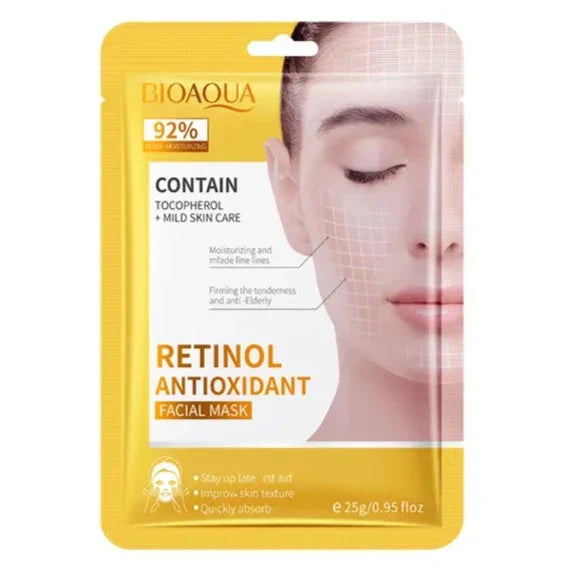 Bioaqua Retinol Antioxidant Face Mask 25G | 1 PC | Best Price in Pakistan original skincare product Pakistan